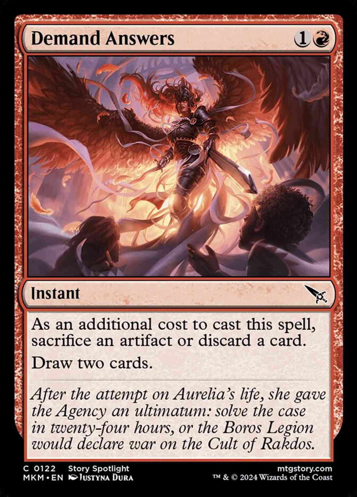 Demand Answers magic card front