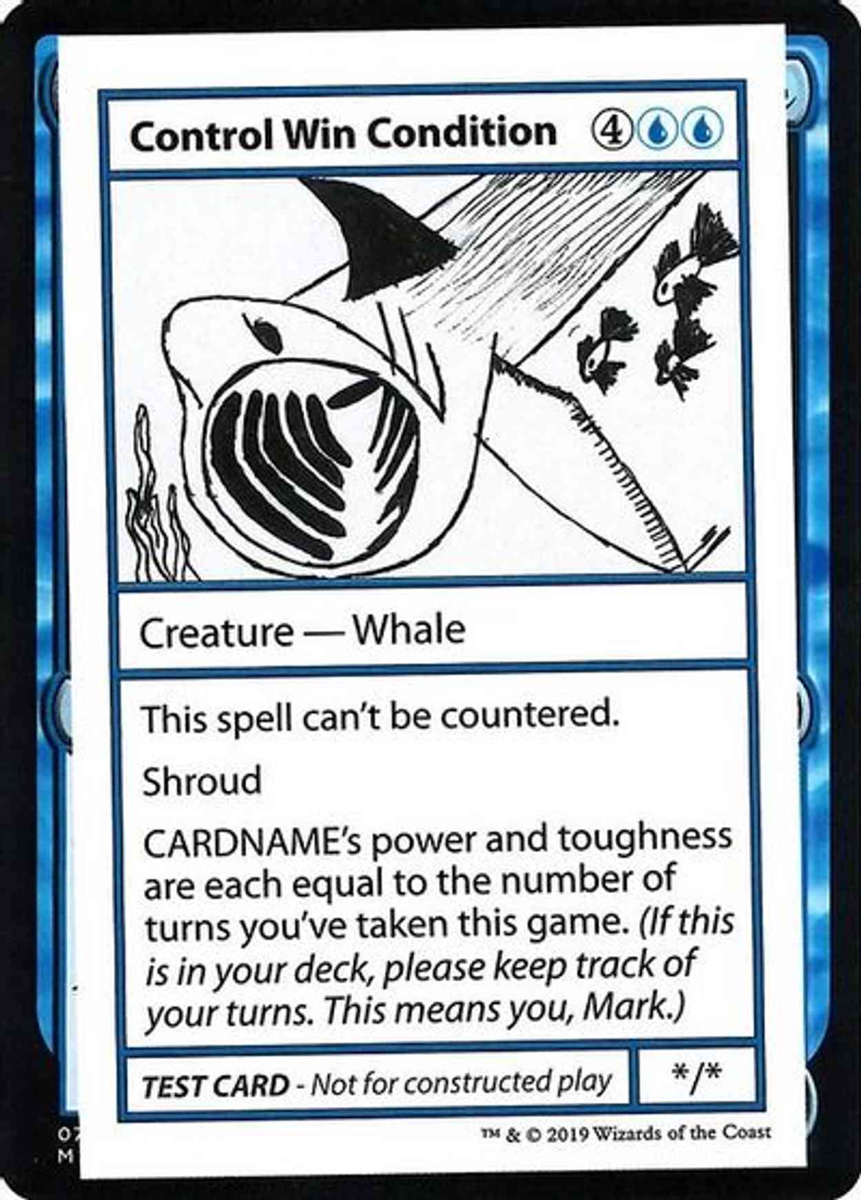Control Win Condition (No PW Symbol) magic card front