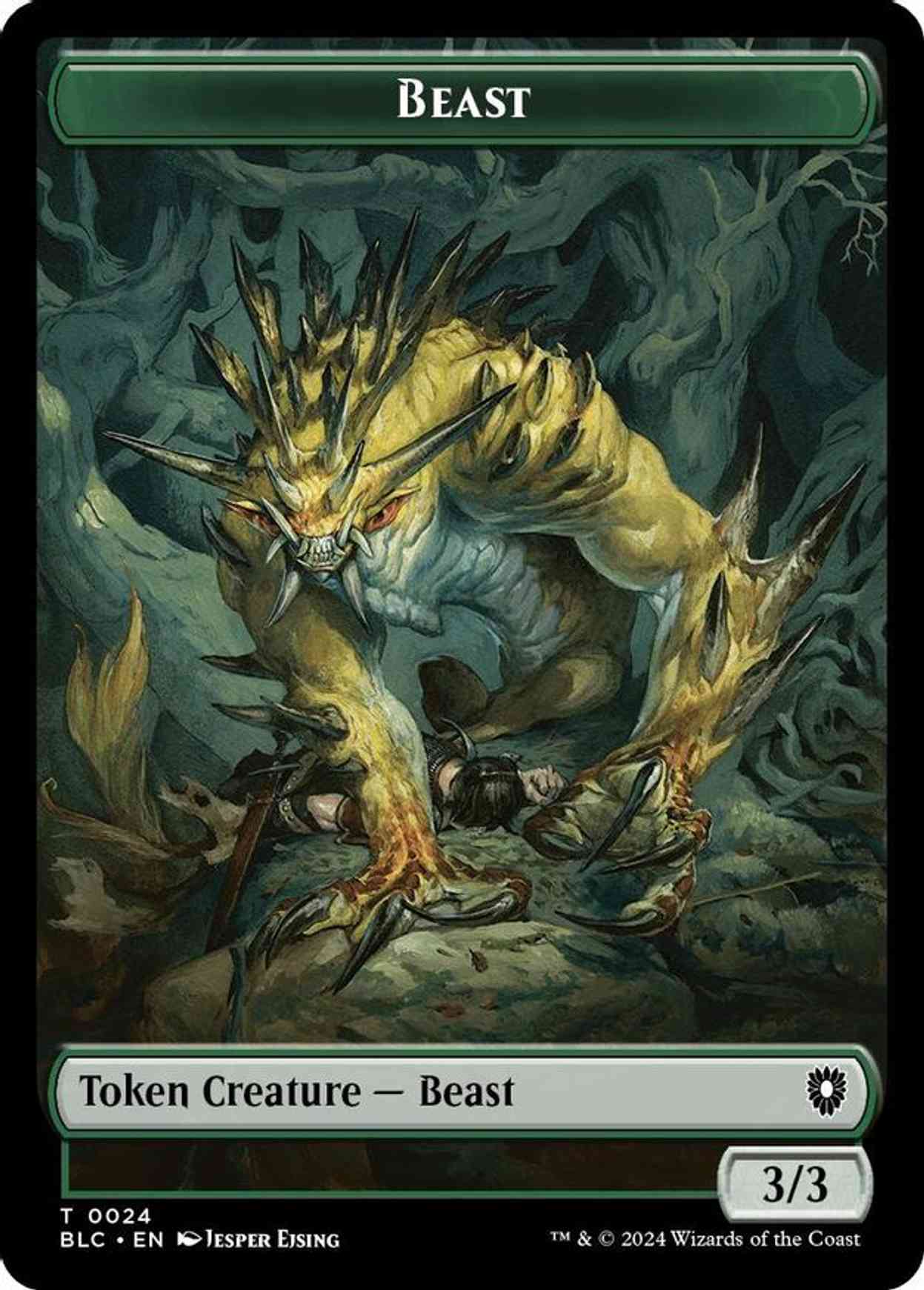 Beast (0024) // Treasure Double-Sided Token magic card front