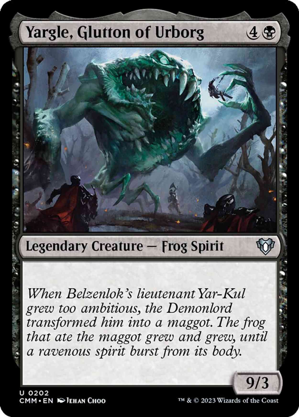 Yargle, Glutton of Urborg magic card front