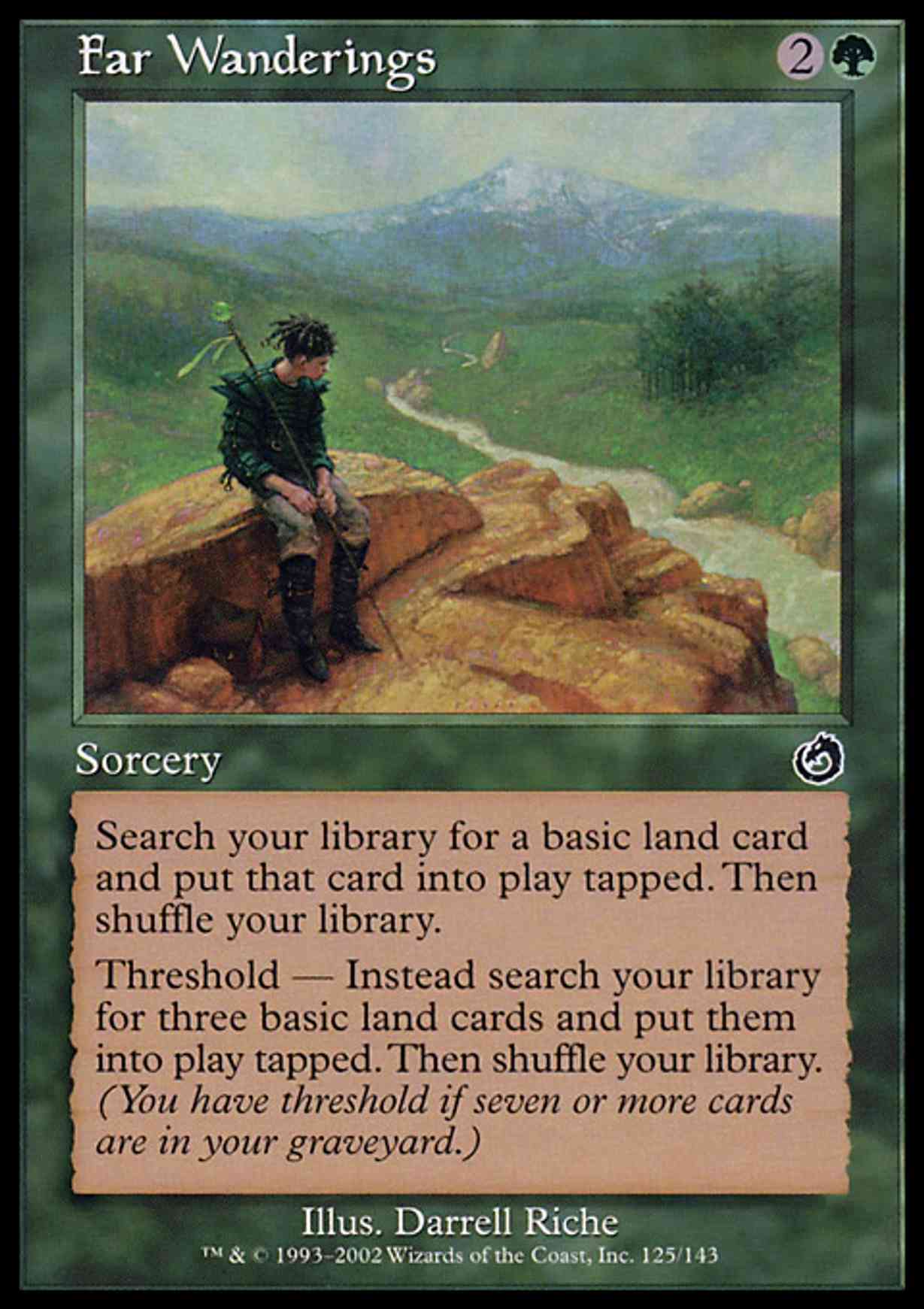 Far Wanderings magic card front