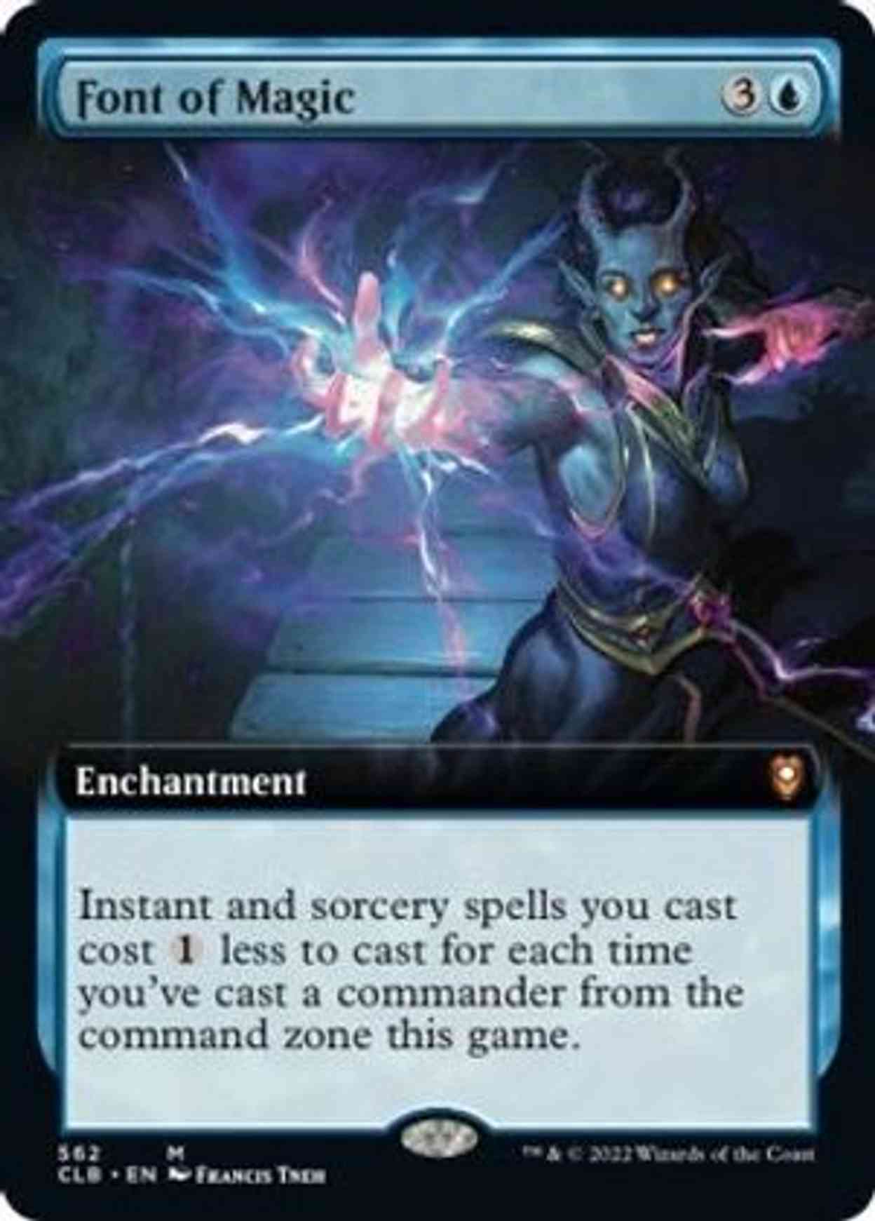 Font of Magic (Extended Art) magic card front