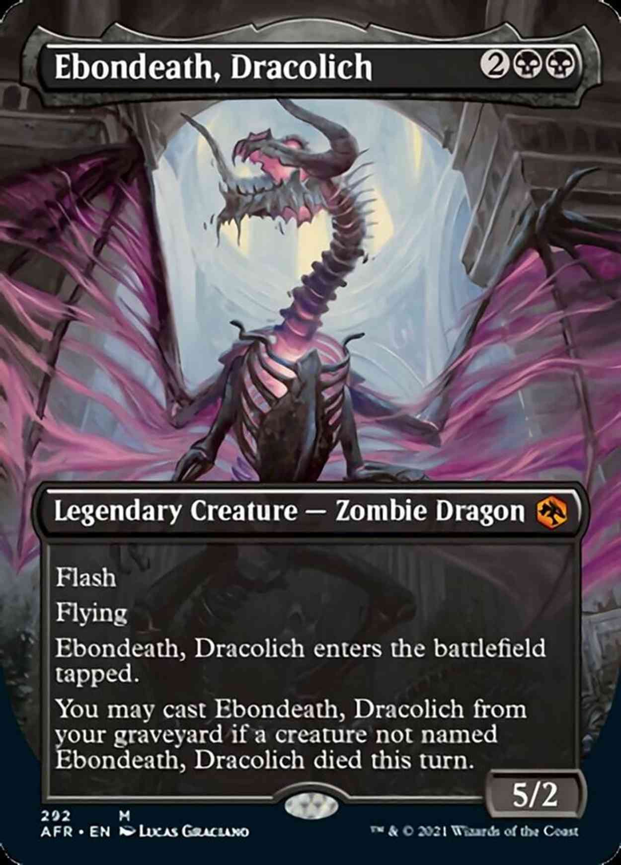 Ebondeath, Dracolich (Borderless) magic card front