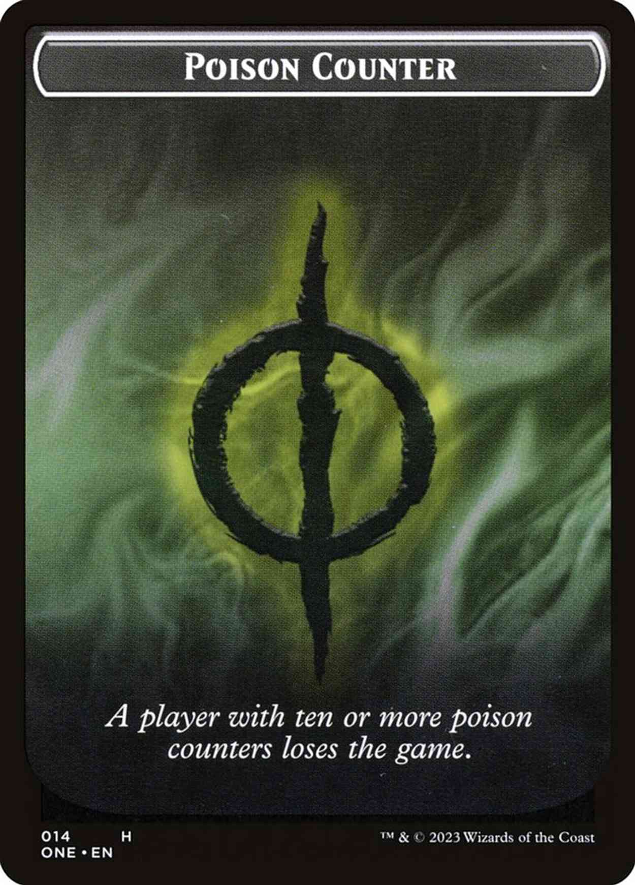 Poison Counter Token magic card front