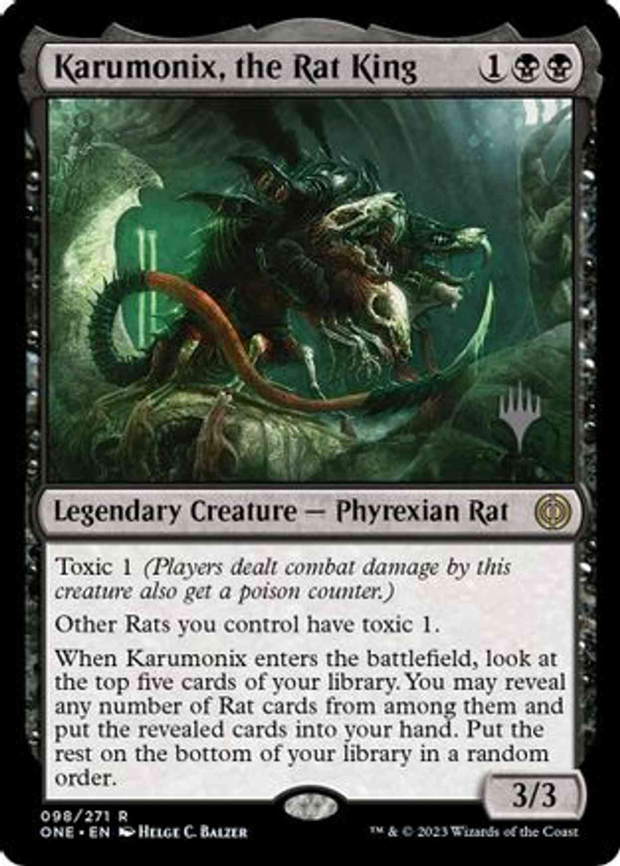 Karumonix, the Rat King magic card front