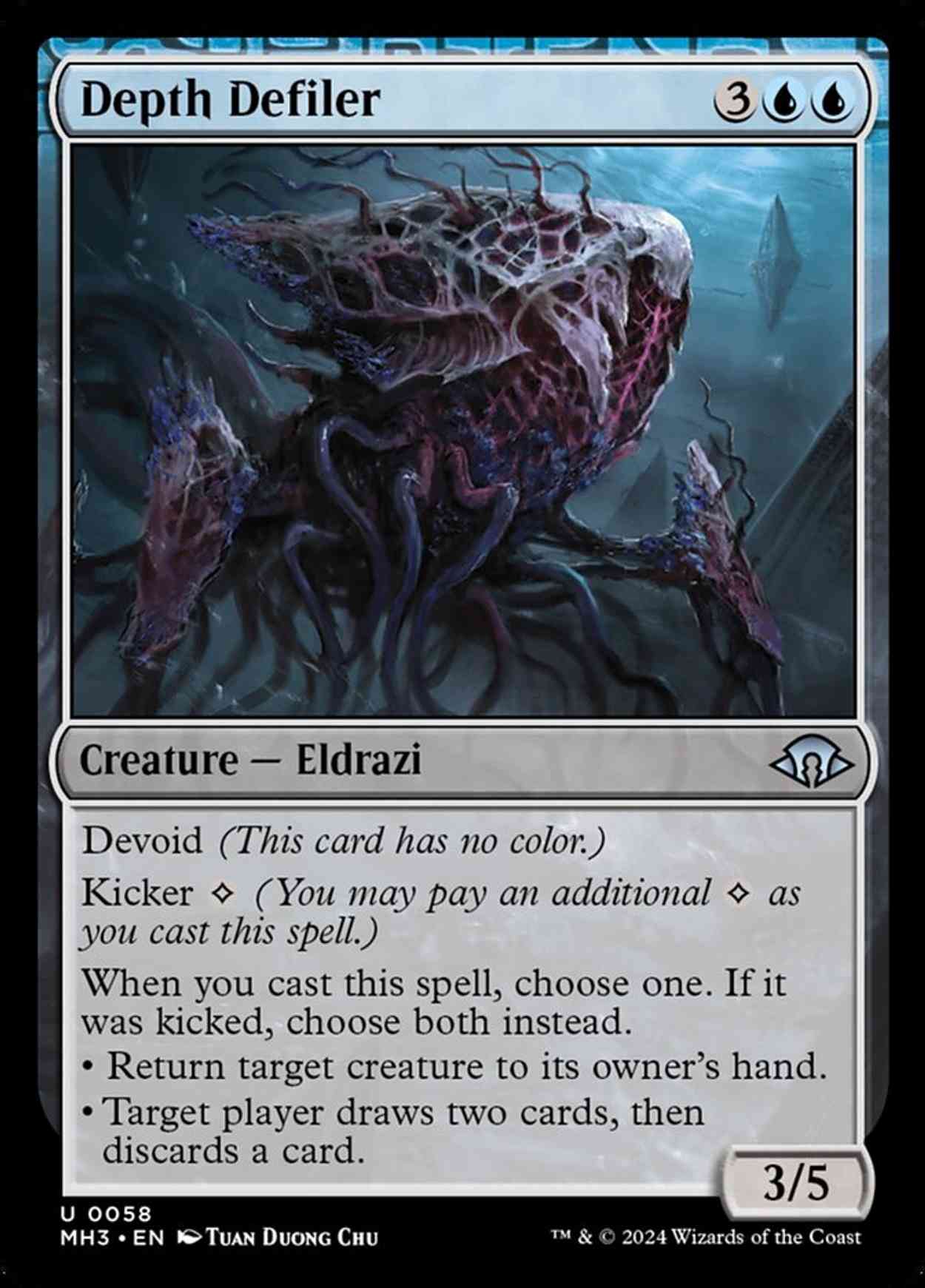 Depth Defiler magic card front
