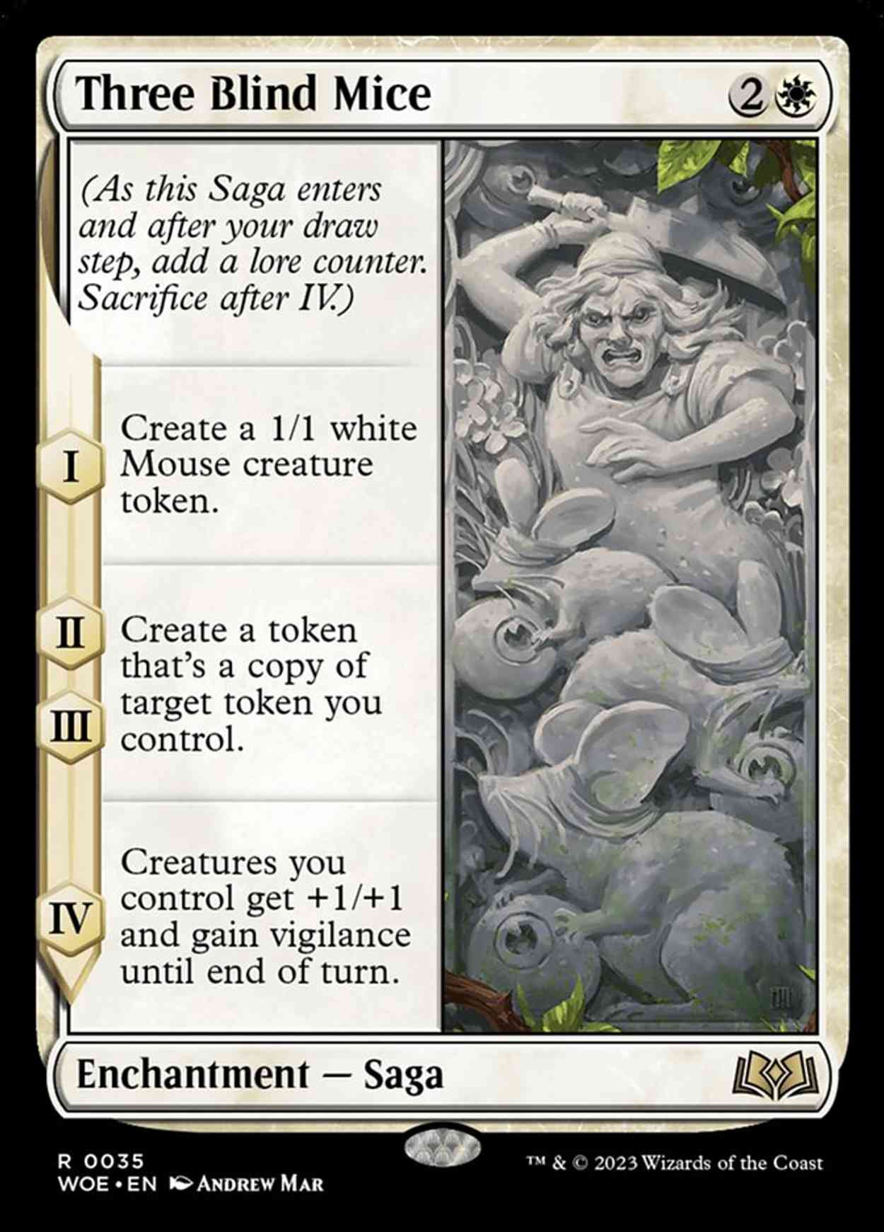 Three Blind Mice magic card front