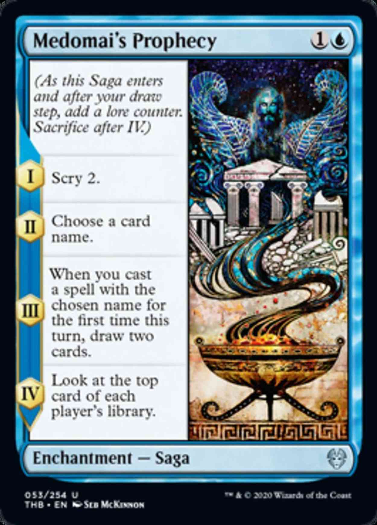 Medomai's Prophecy magic card front