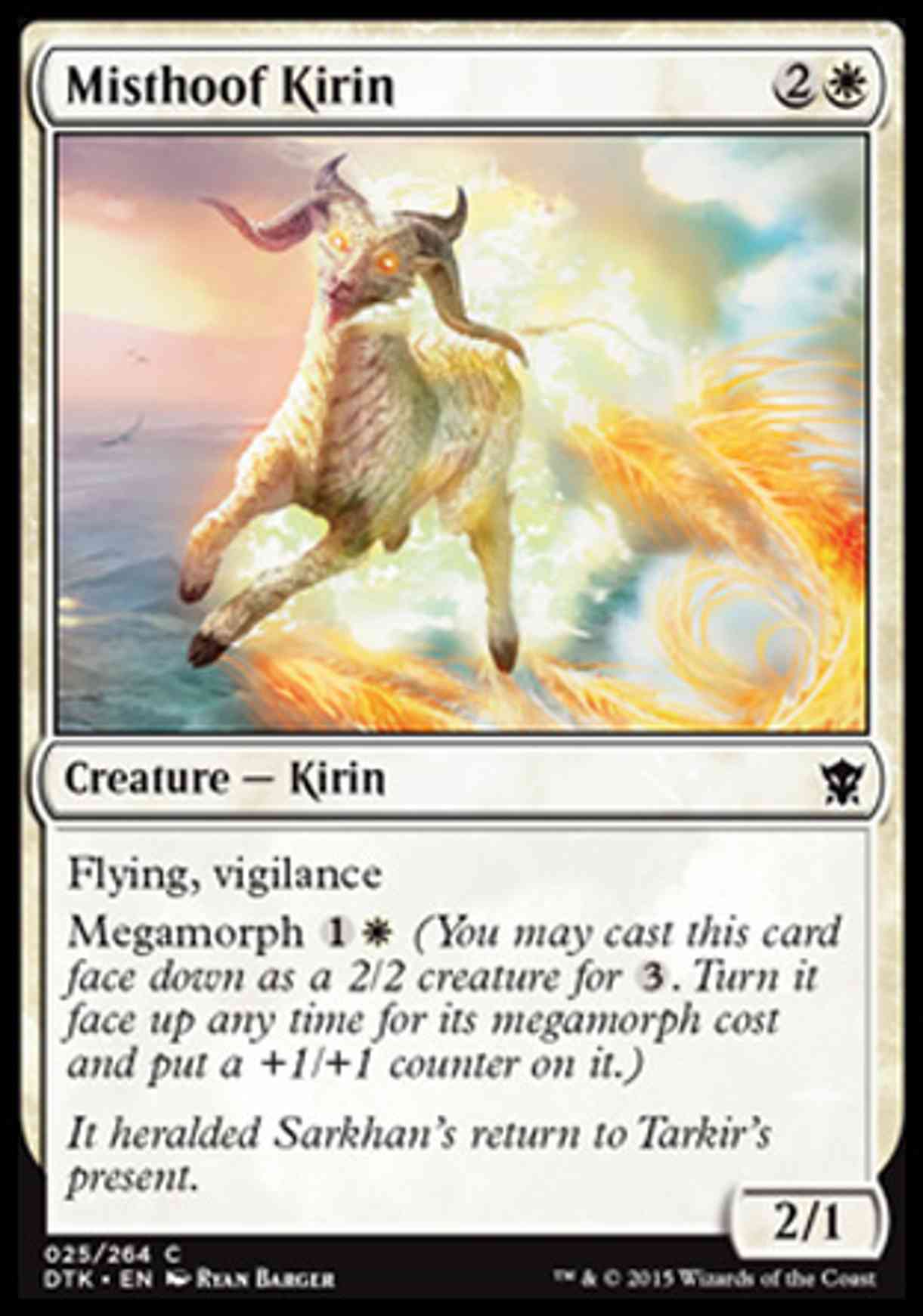 Misthoof Kirin magic card front