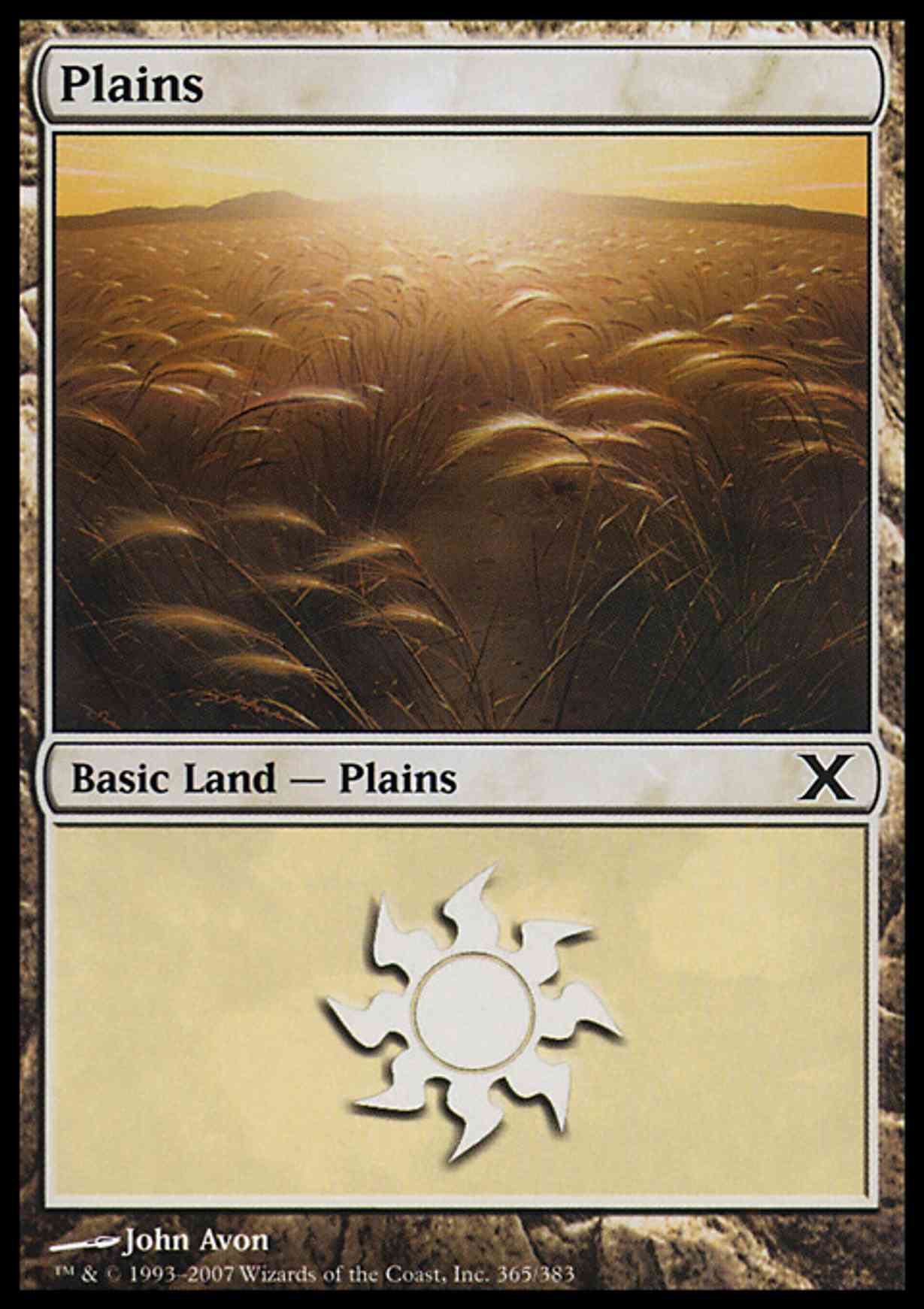 Plains (365) magic card front