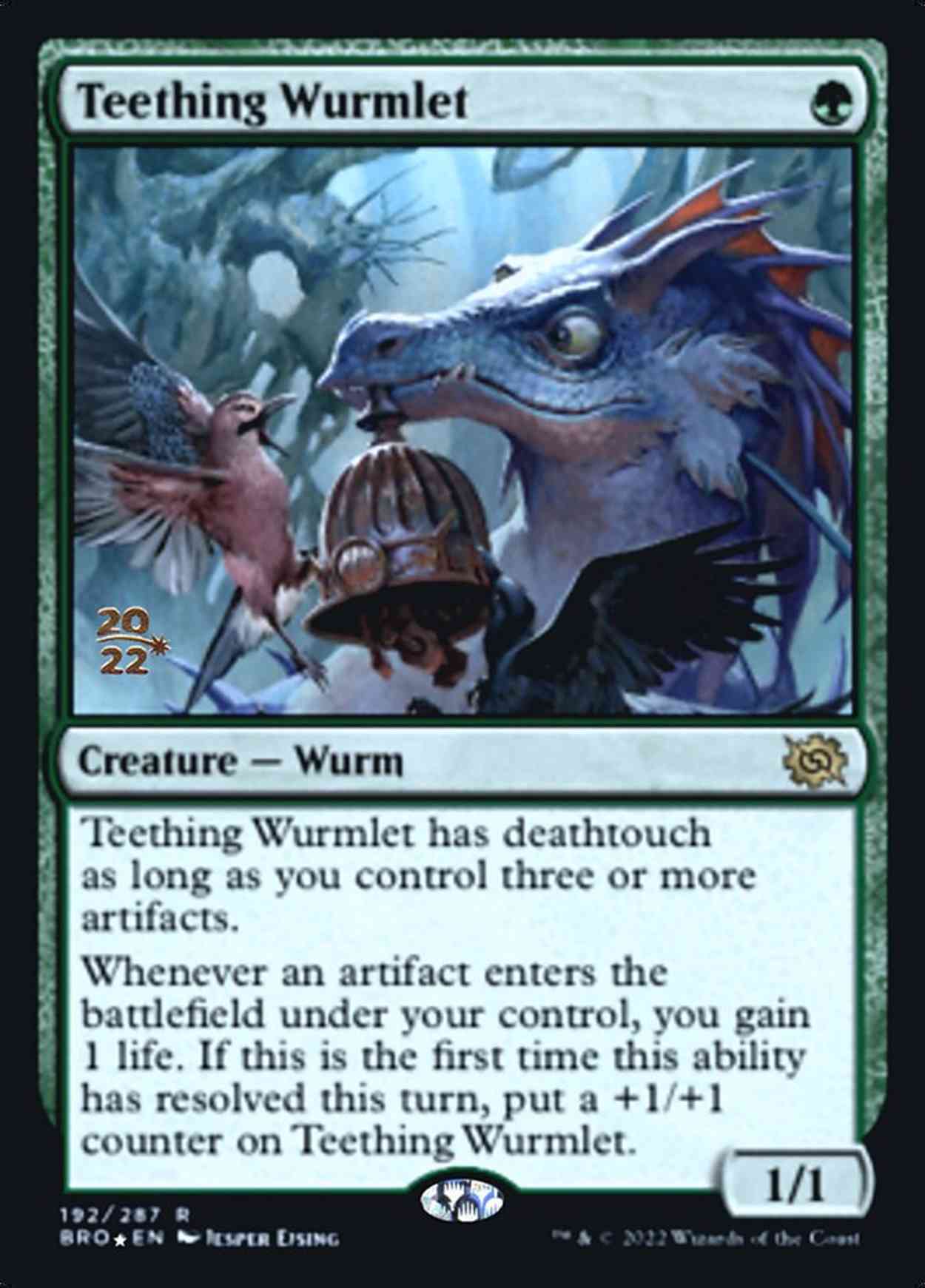 Teething Wurmlet magic card front