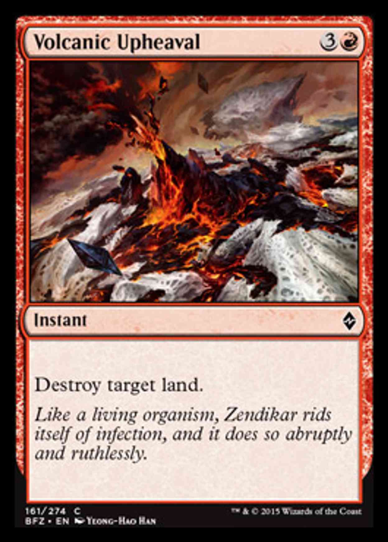 Volcanic Upheaval magic card front