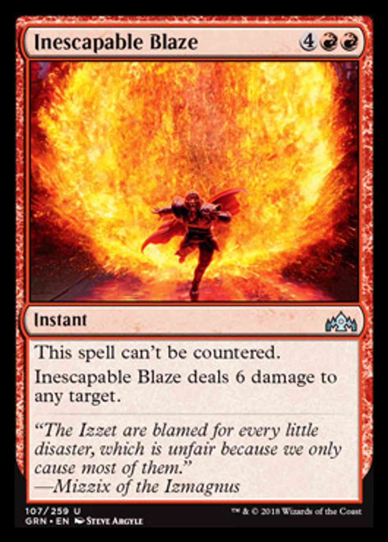 Inescapable Blaze magic card front
