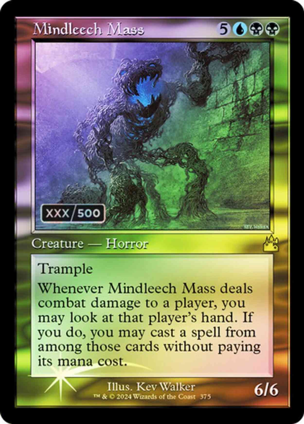 Mindleech Mass (Retro Frame) (Serial Numbered) magic card front