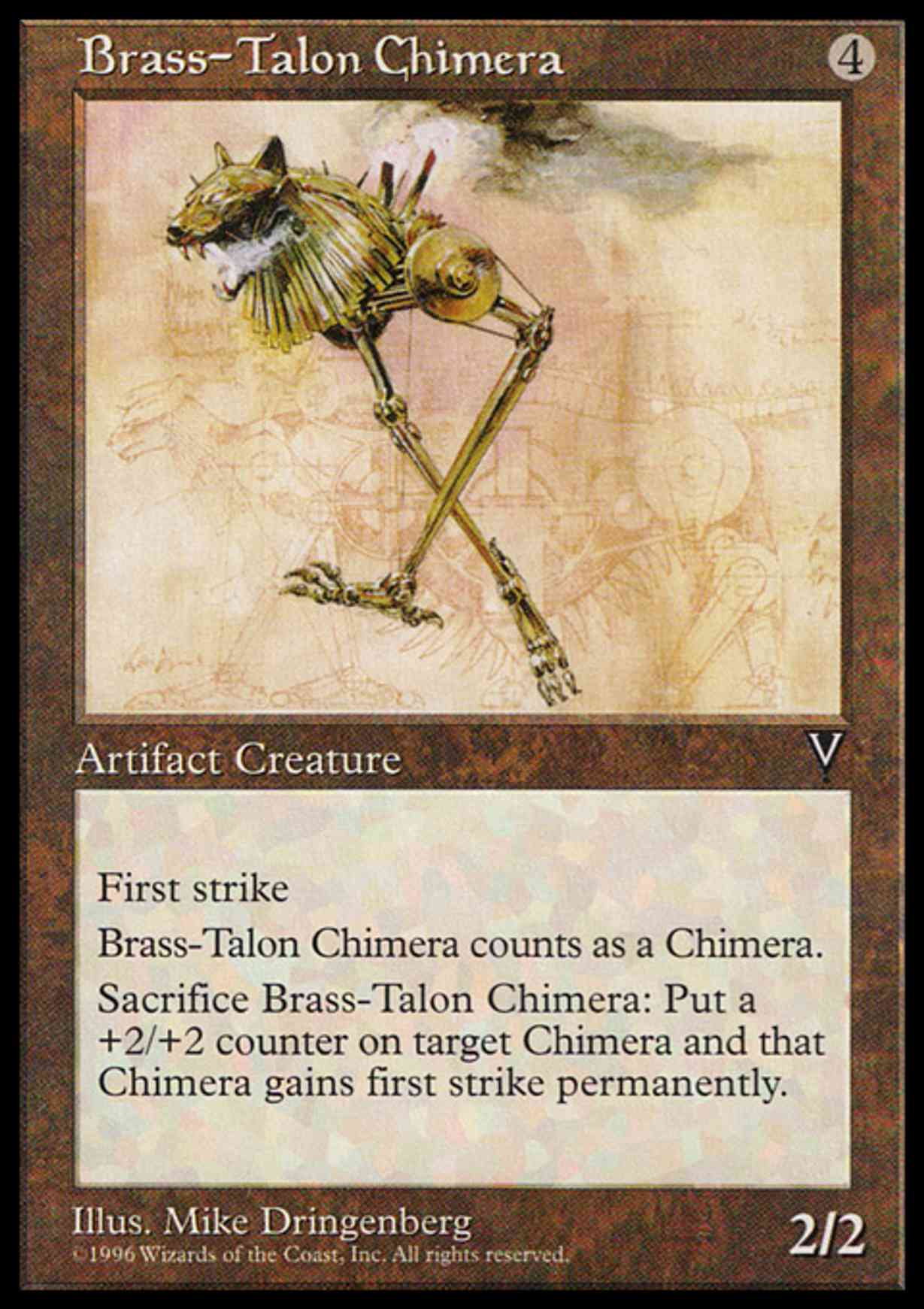 Brass-Talon Chimera magic card front