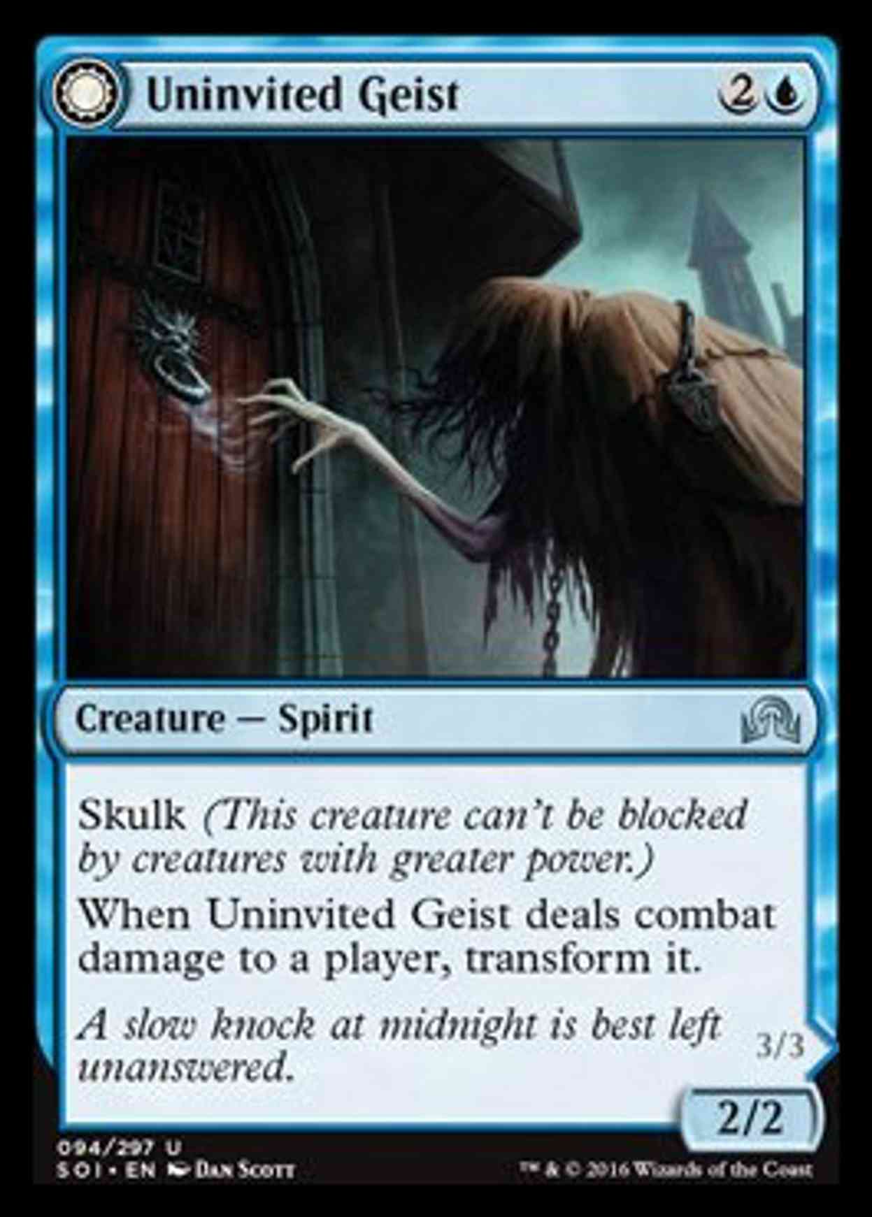 Uninvited Geist magic card front