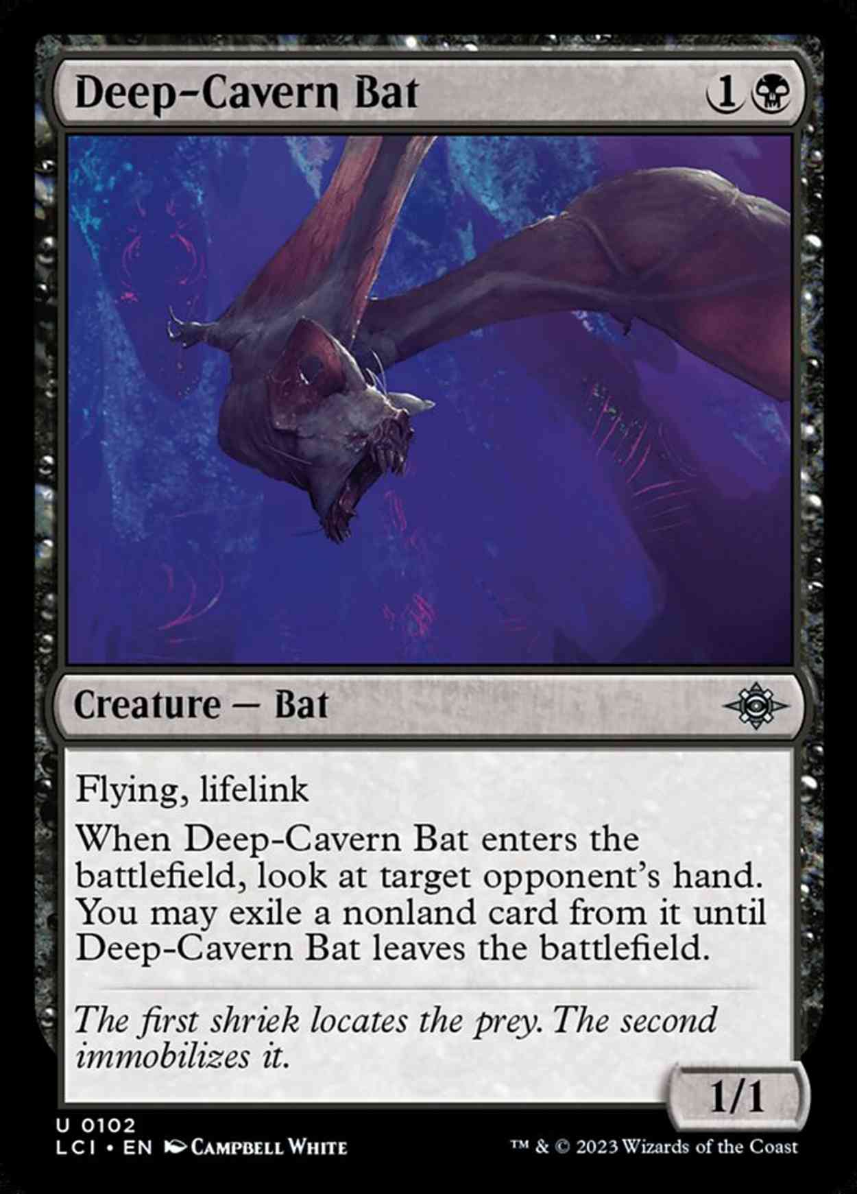 Deep-Cavern Bat magic card front