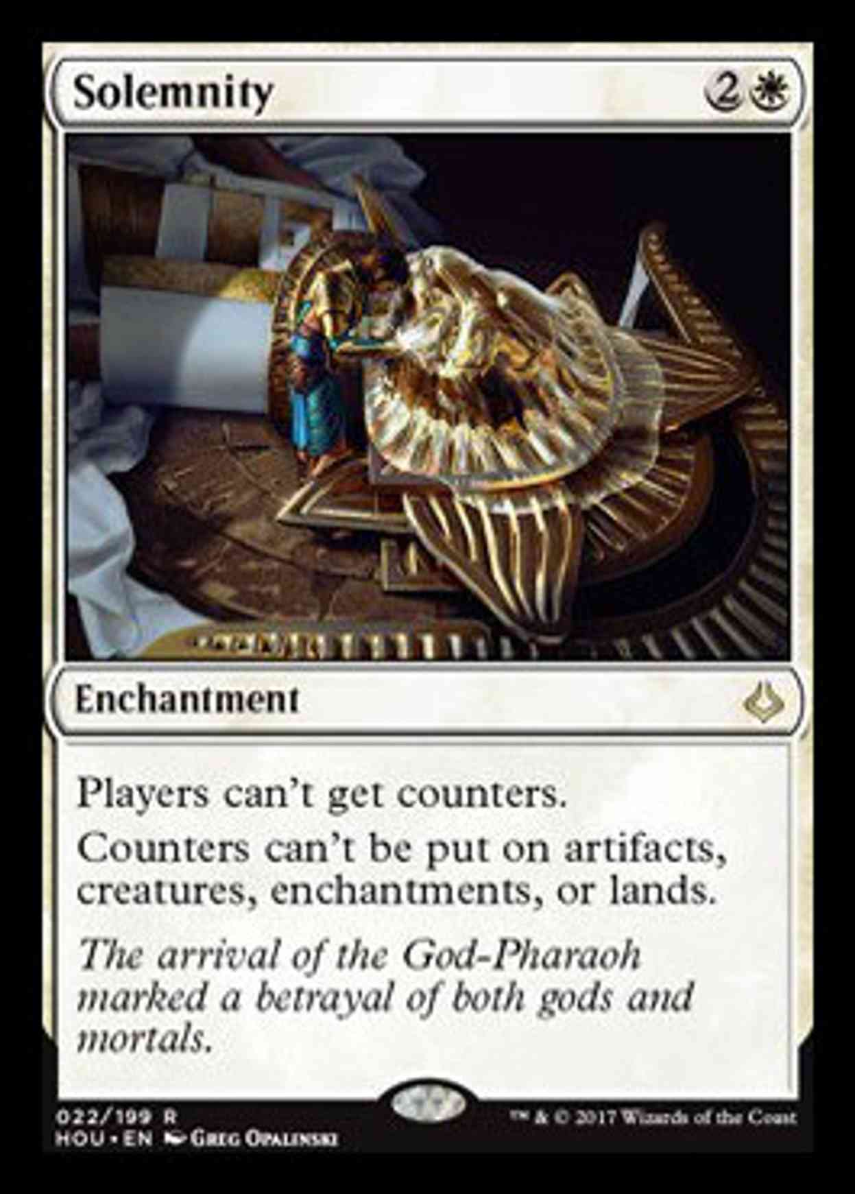 Solemnity magic card front