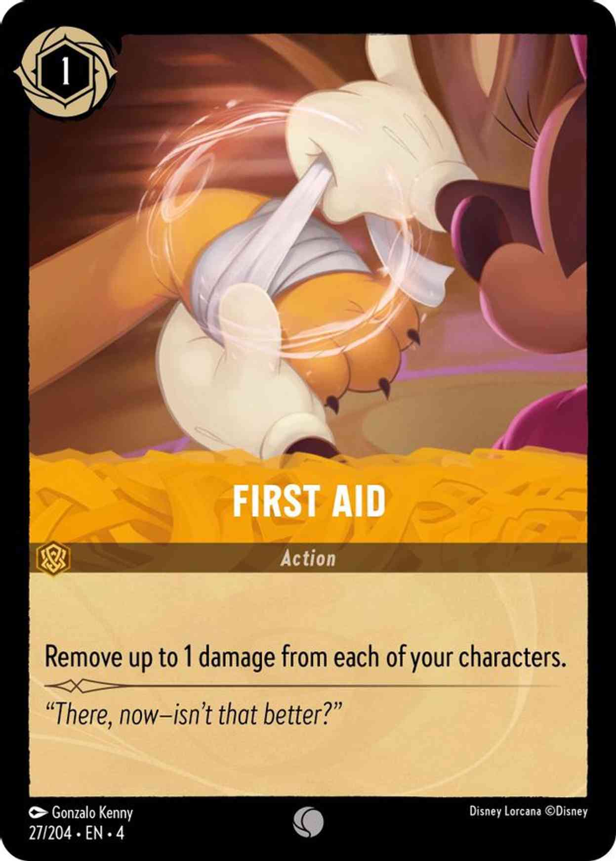 First Aid magic card front