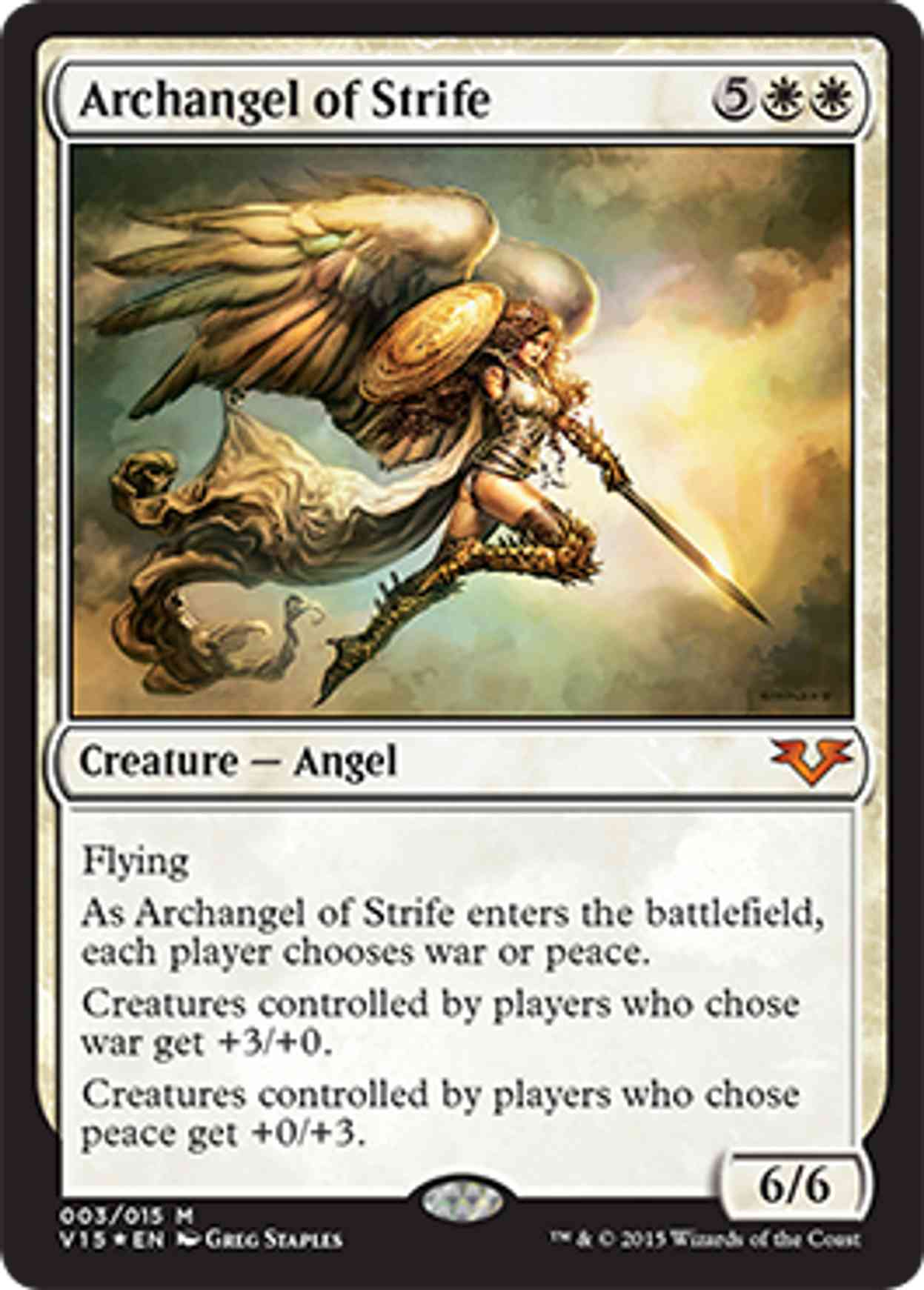 Archangel of Strife magic card front
