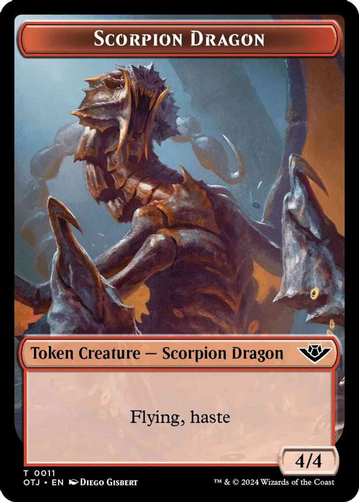 Scorpion Dragon // Plot Double-Sided Token magic card front