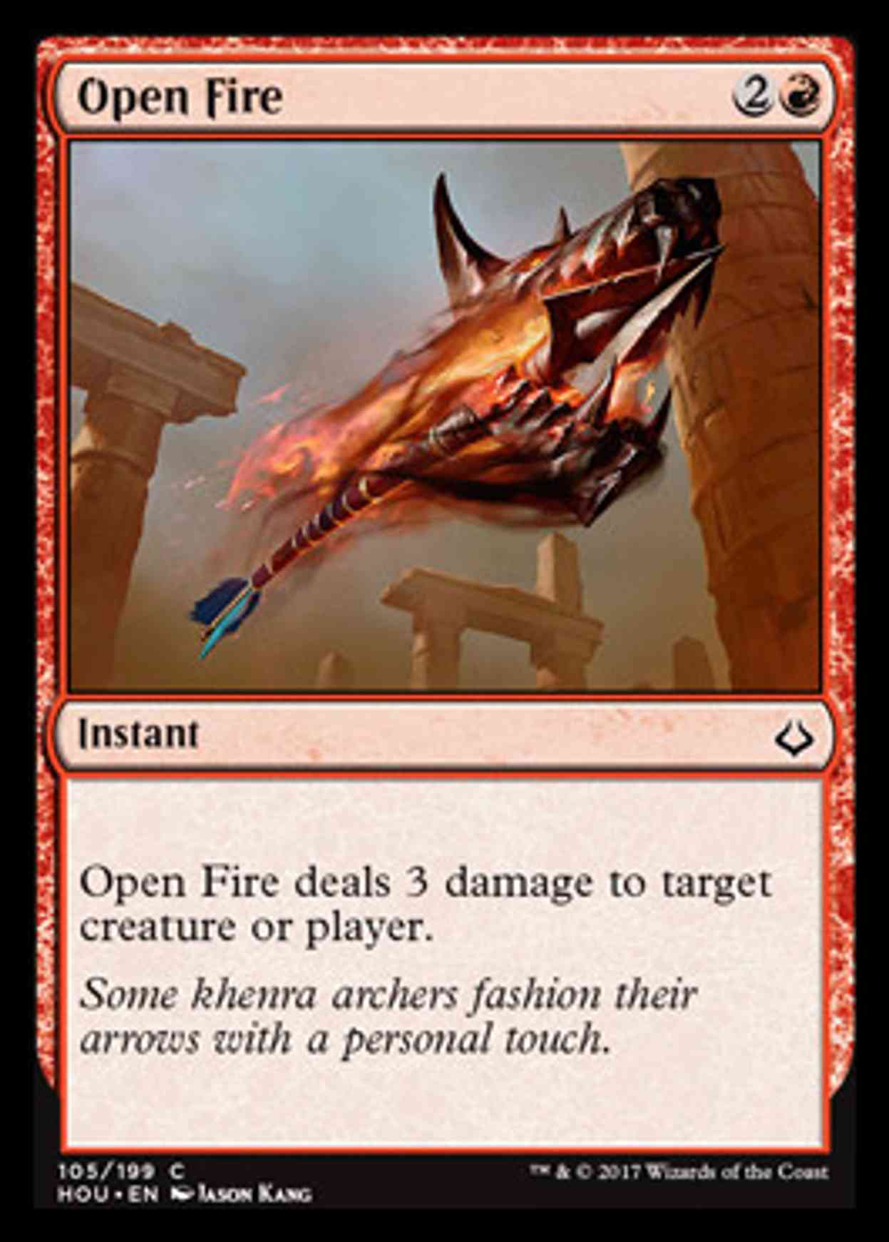 Open Fire magic card front