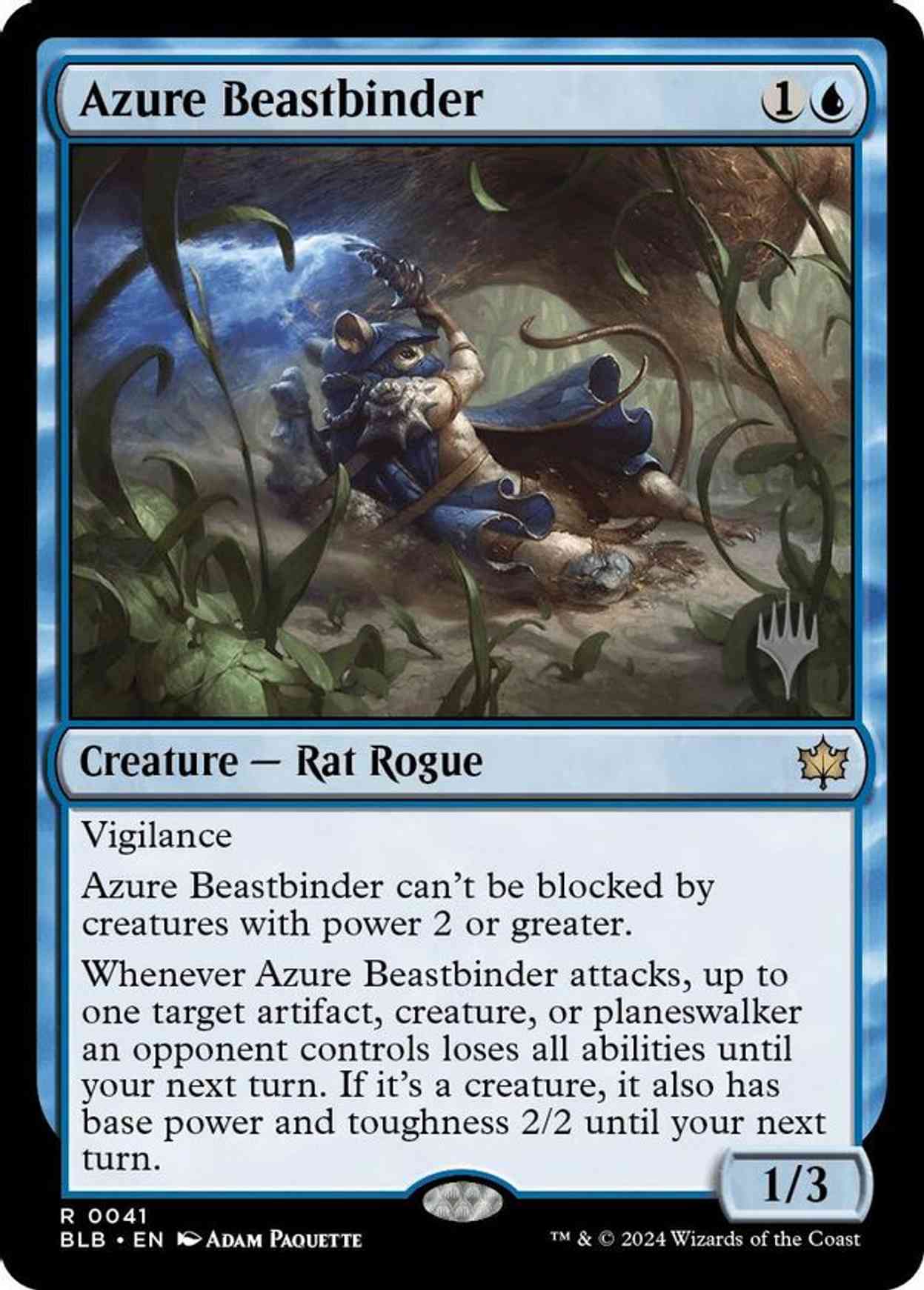 Azure Beastbinder magic card front