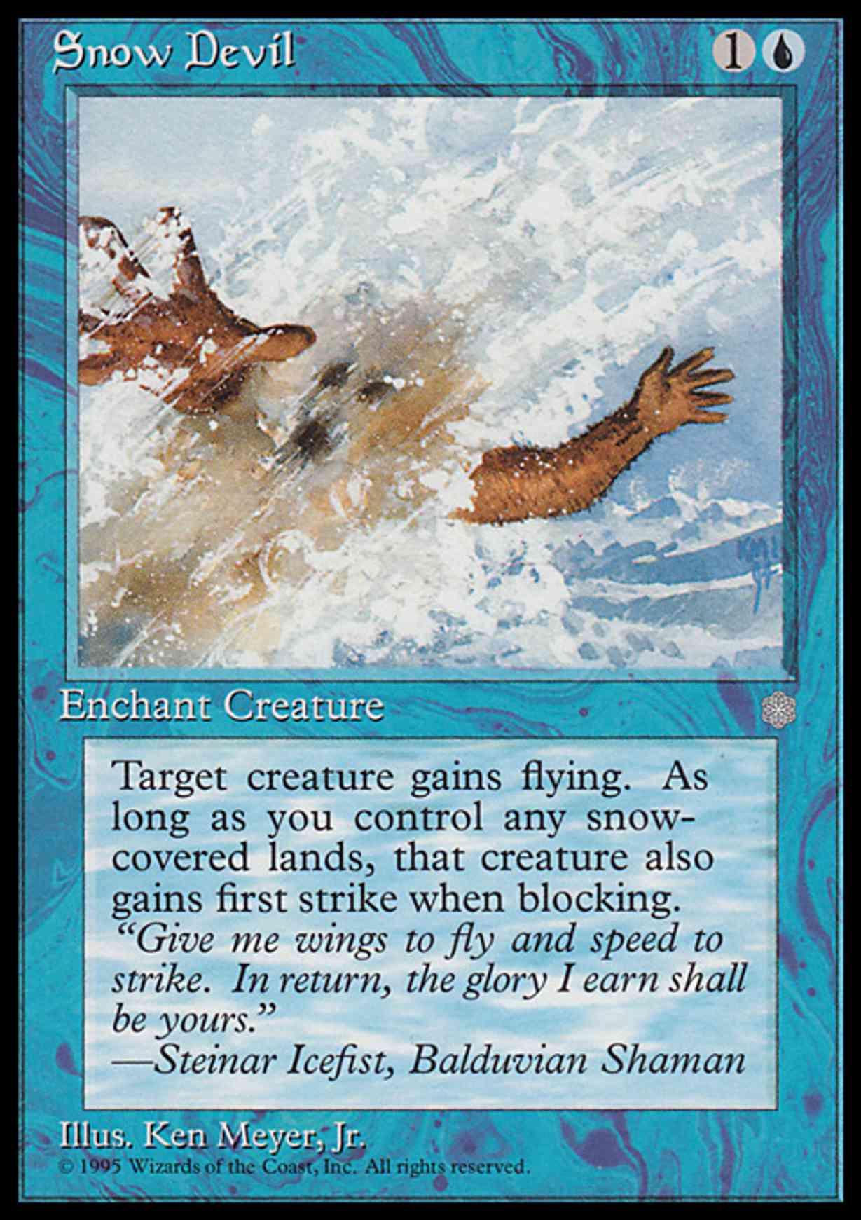 Snow Devil magic card front