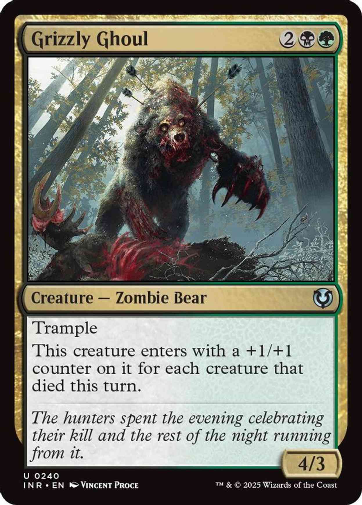 Grizzly Ghoul magic card front