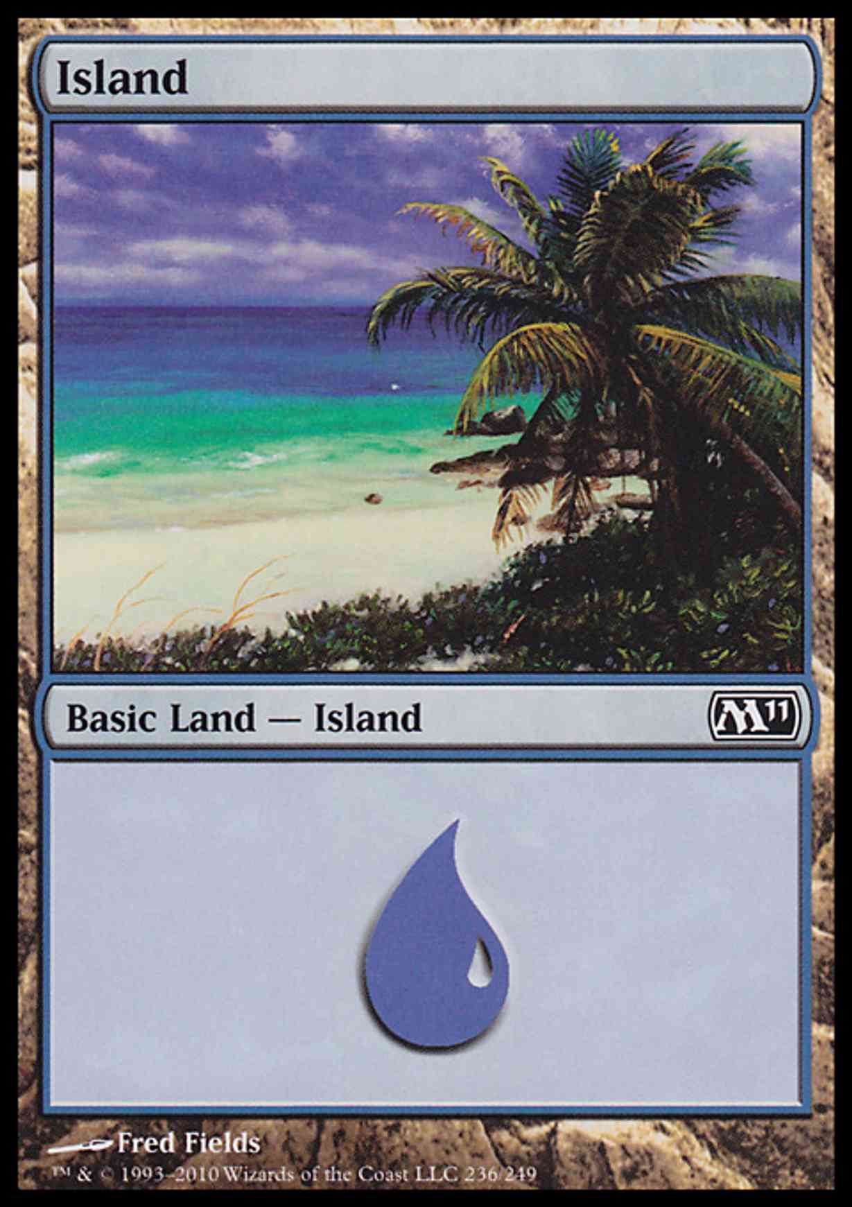 Island (236) magic card front