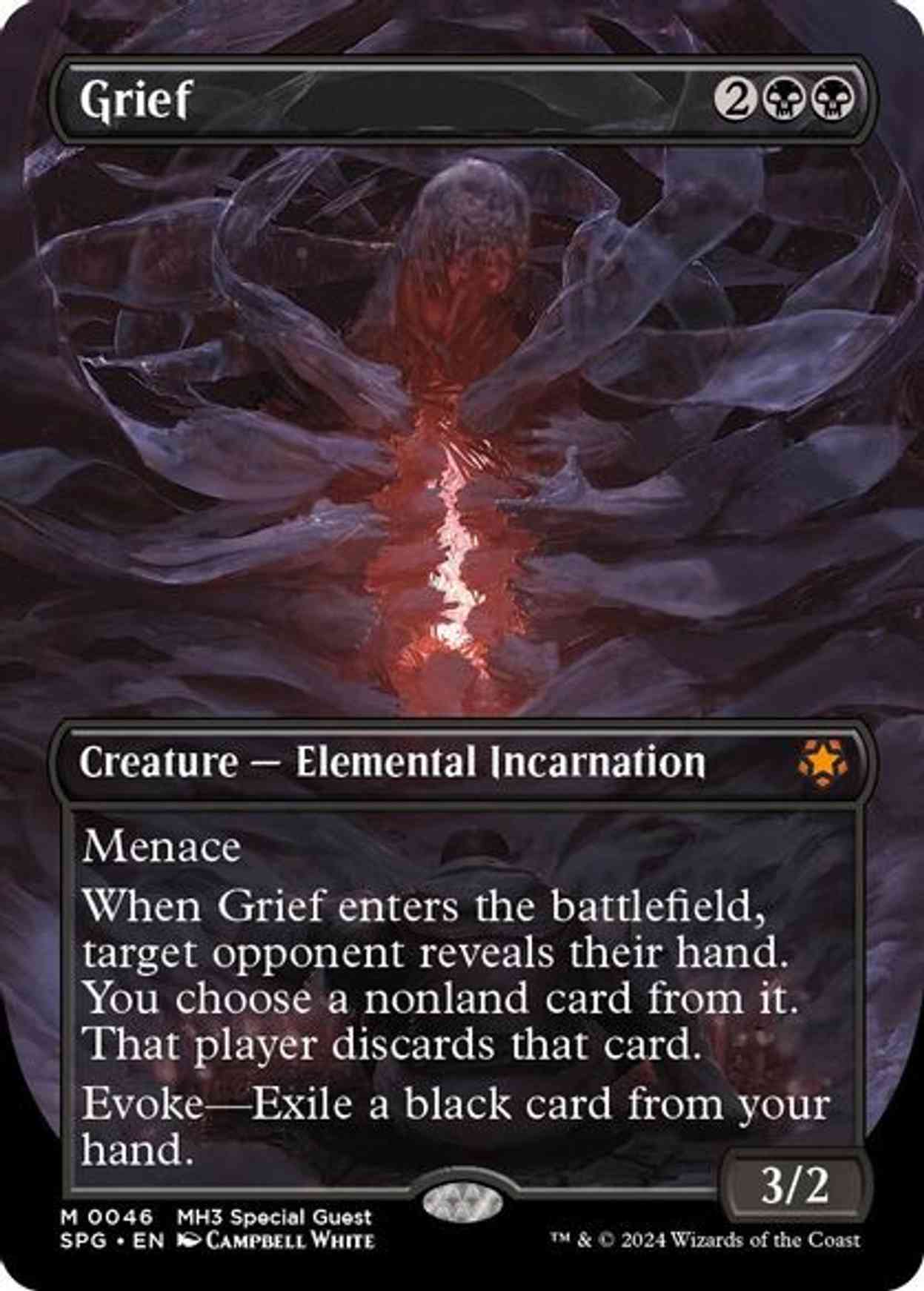 Grief (Borderless) magic card front