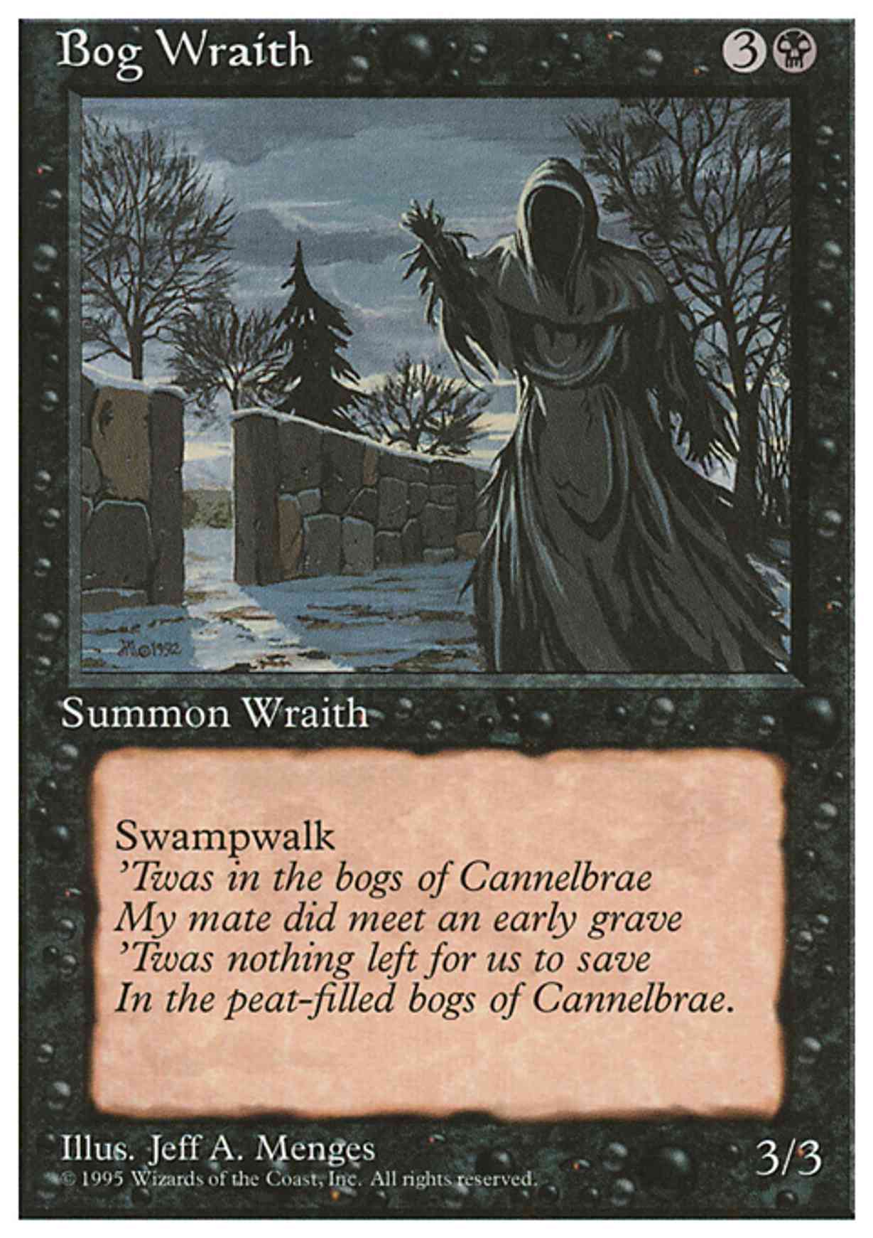 Bog Wraith magic card front