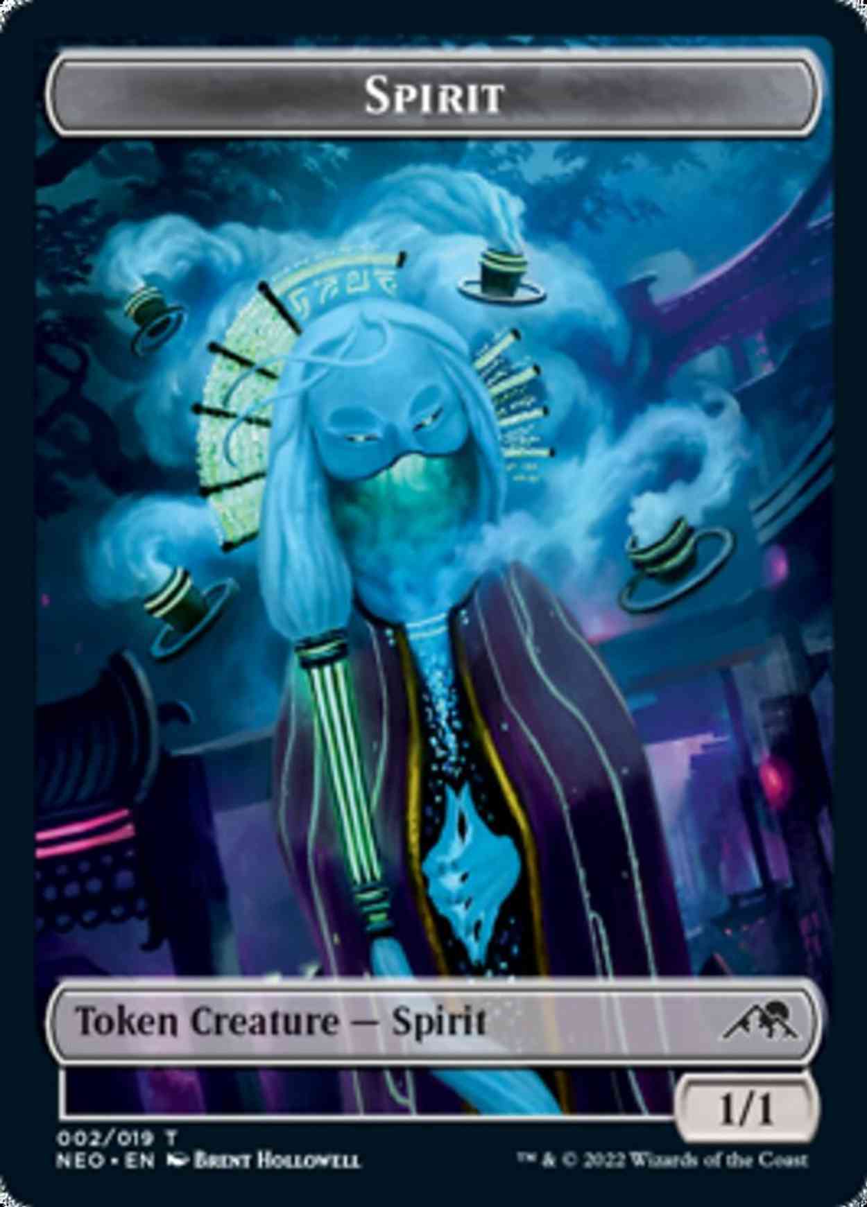 Spirit (002) // Spirit (011) Double-sided Token magic card front