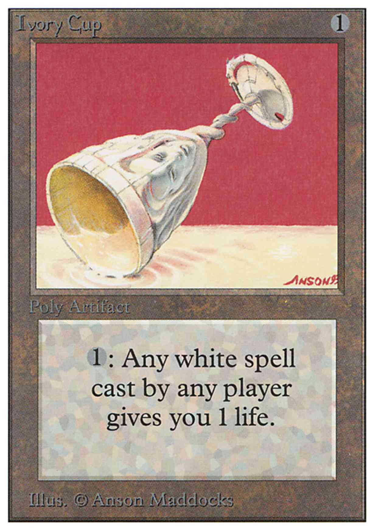 Ivory Cup magic card front