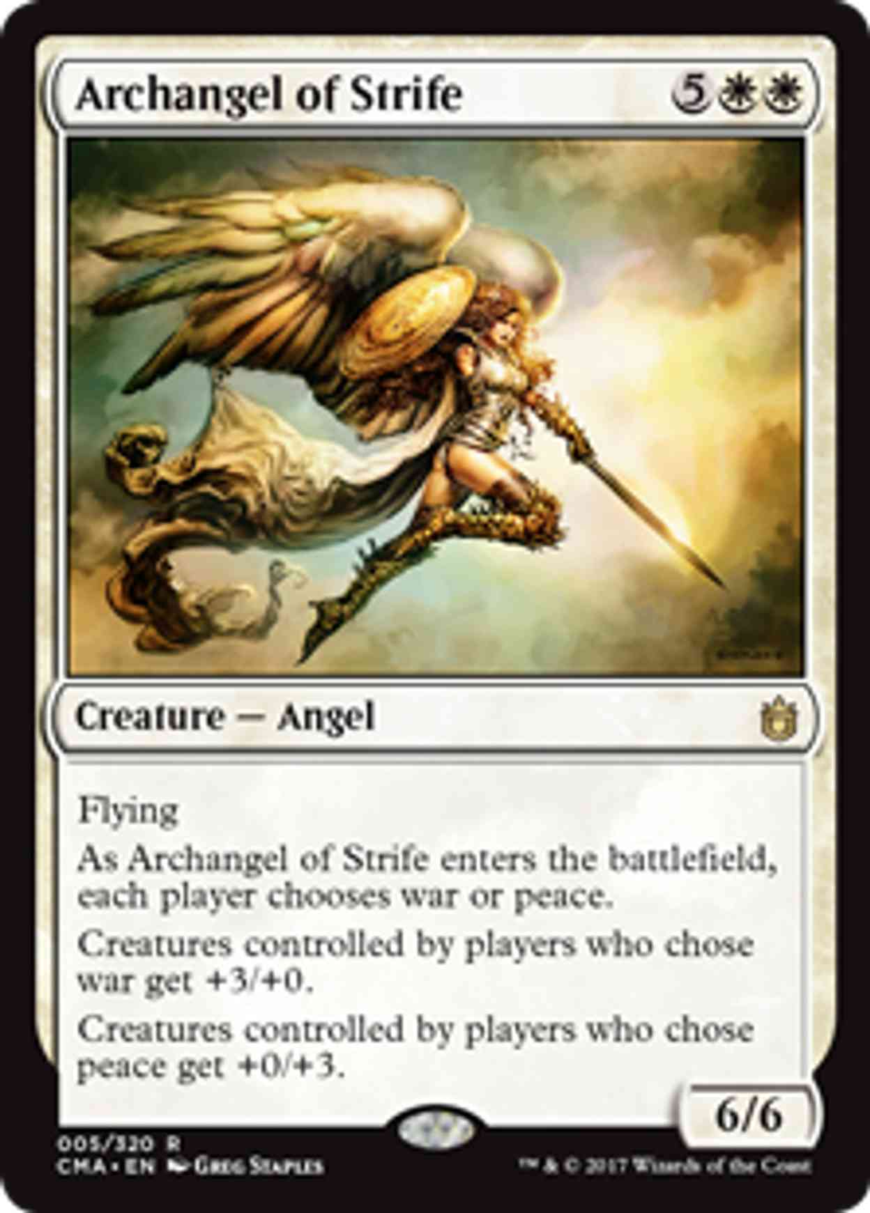 Archangel of Strife magic card front