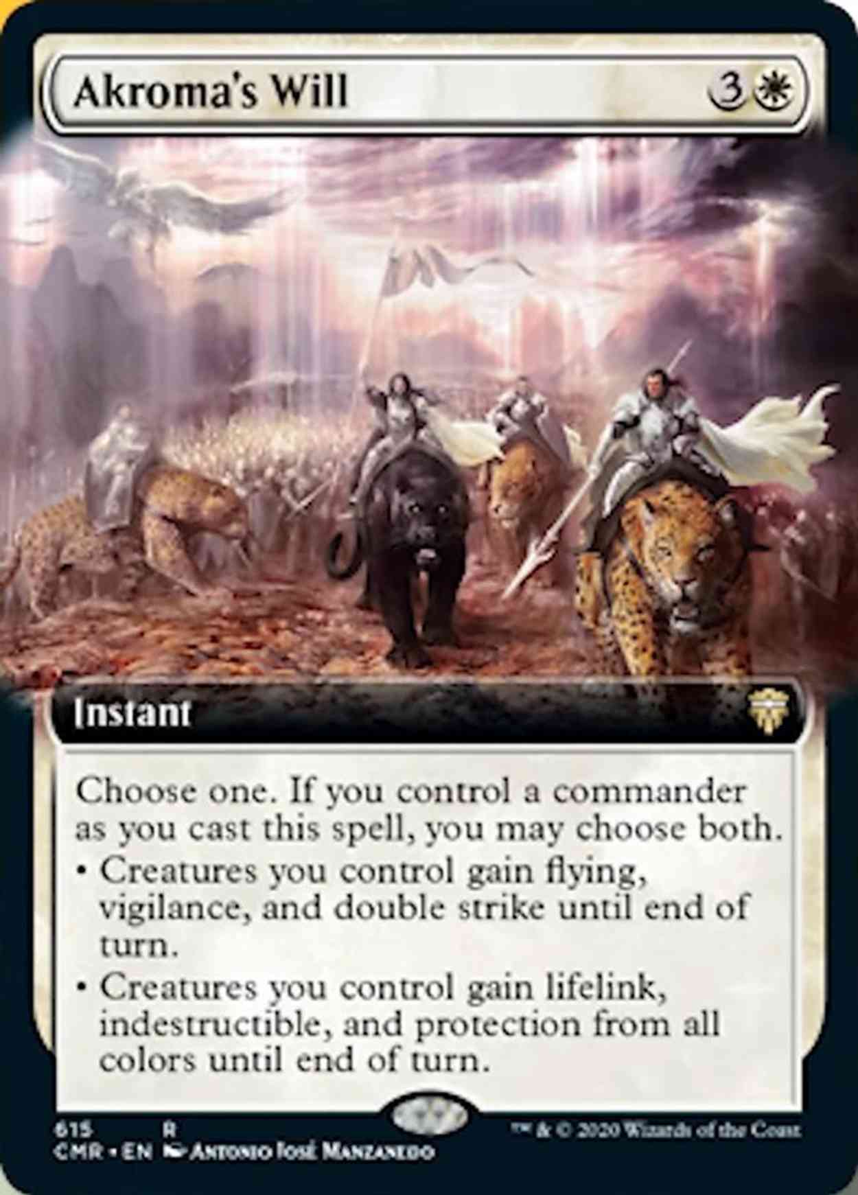 Akroma's Will (Extended Art) magic card front