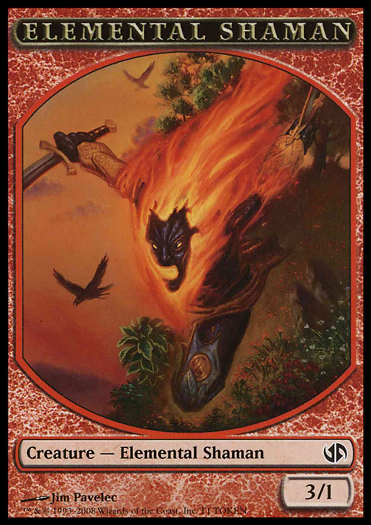 Elemental Shaman Token magic card front