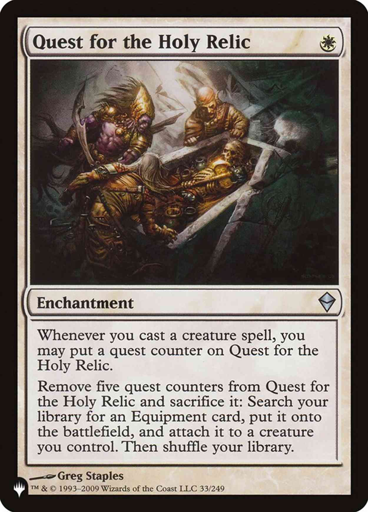 Quest for the Holy Relic magic card front