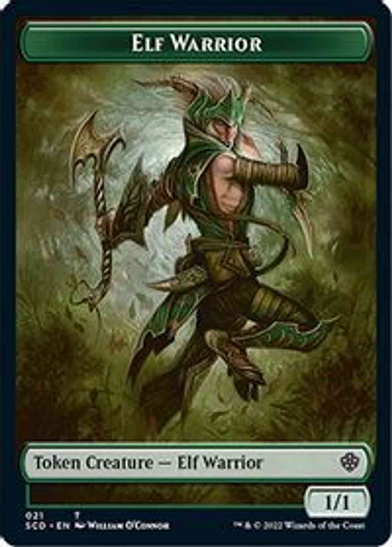 Elf Warrior // Soldier Double-sided Token magic card front