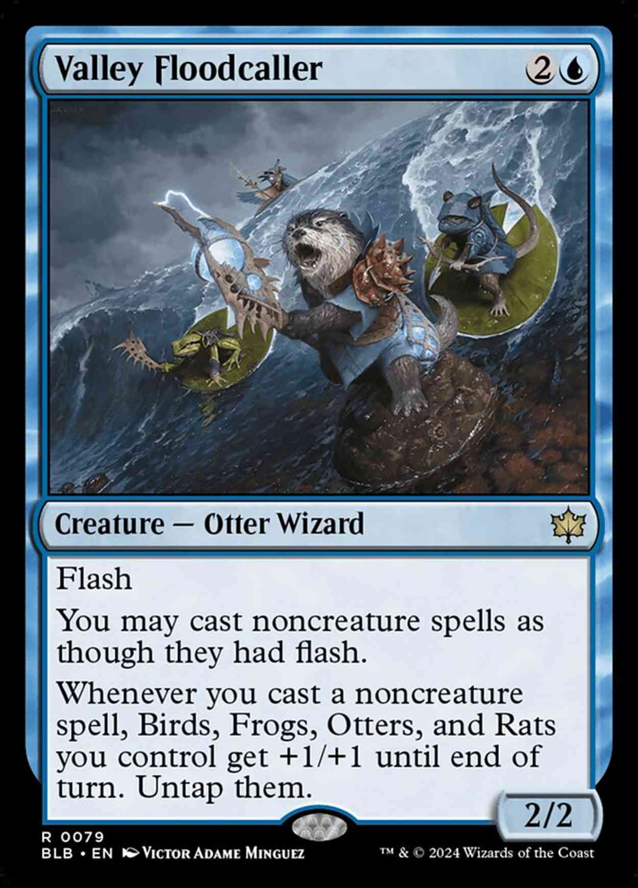 Valley Floodcaller magic card front