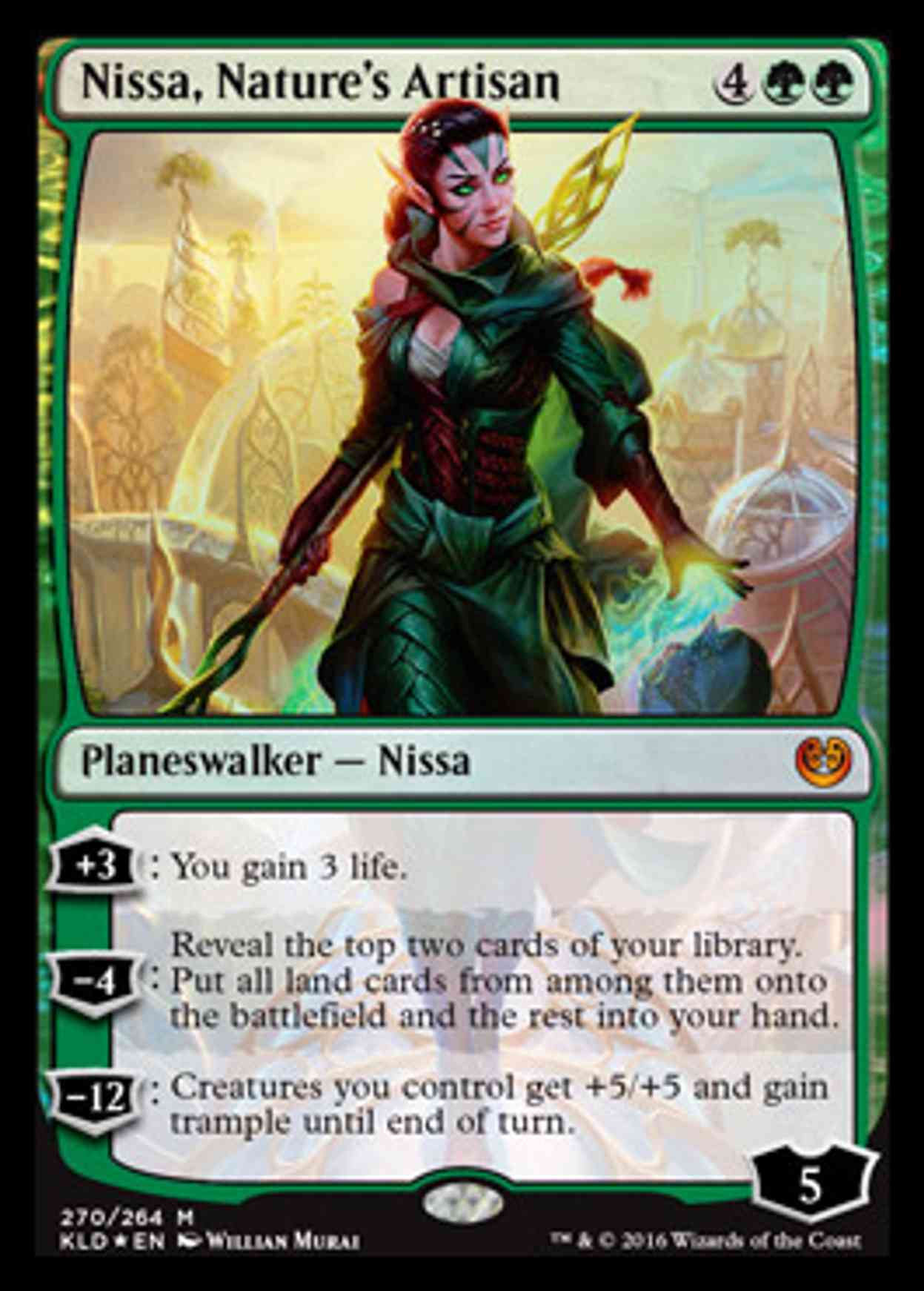 Nissa, Nature's Artisan magic card front