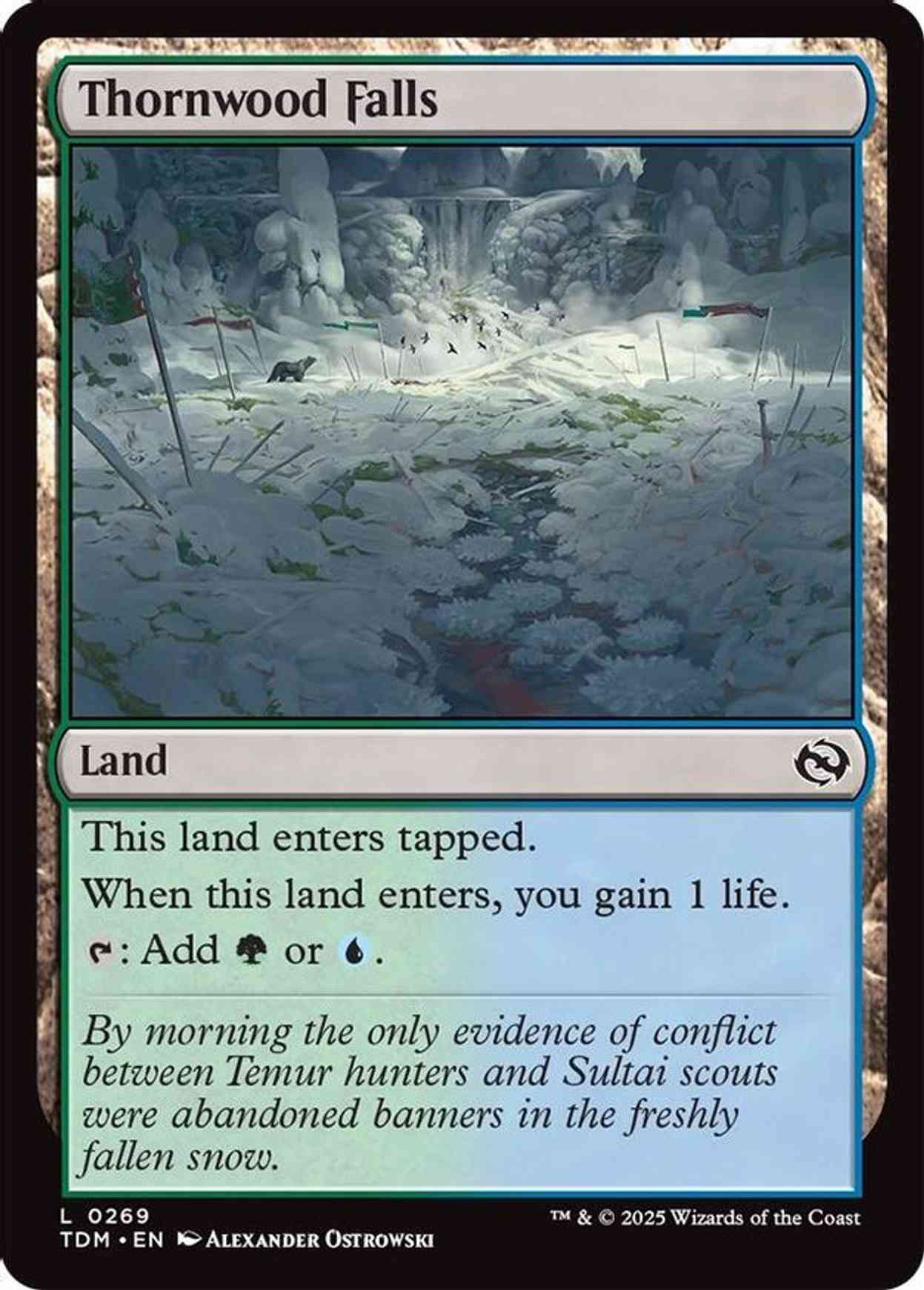 Thornwood Falls magic card front