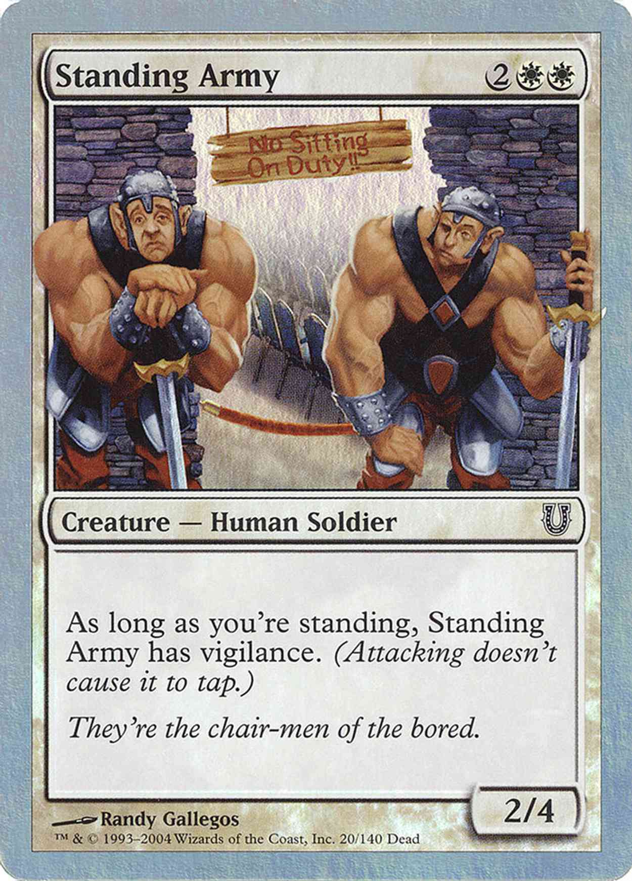 Standing Army magic card front