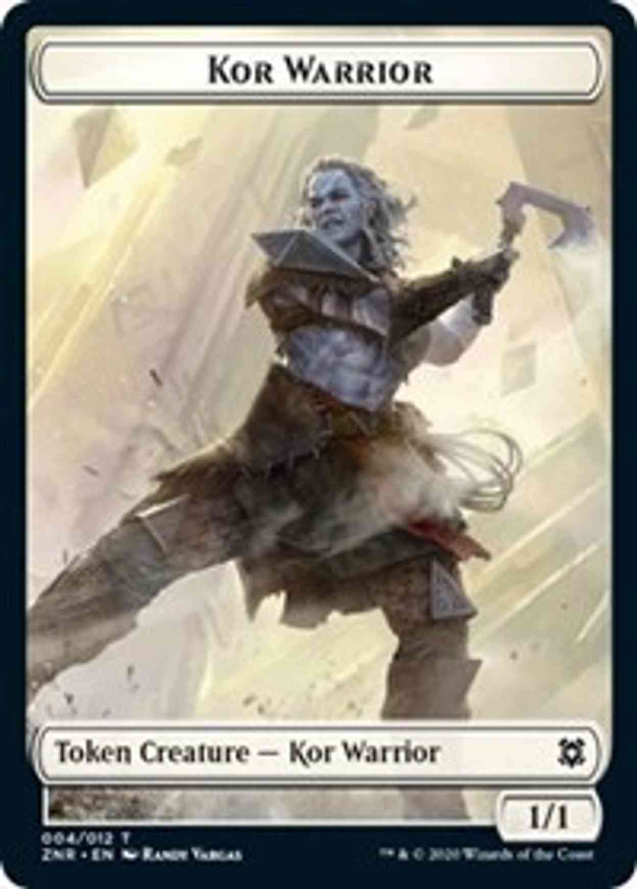 Kor Warrior Token magic card front