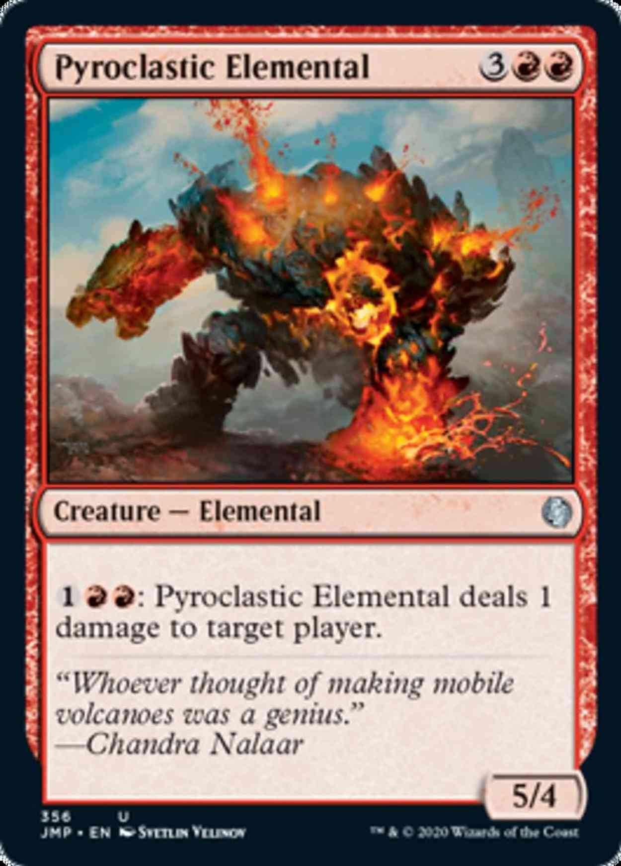 Pyroclastic Elemental magic card front