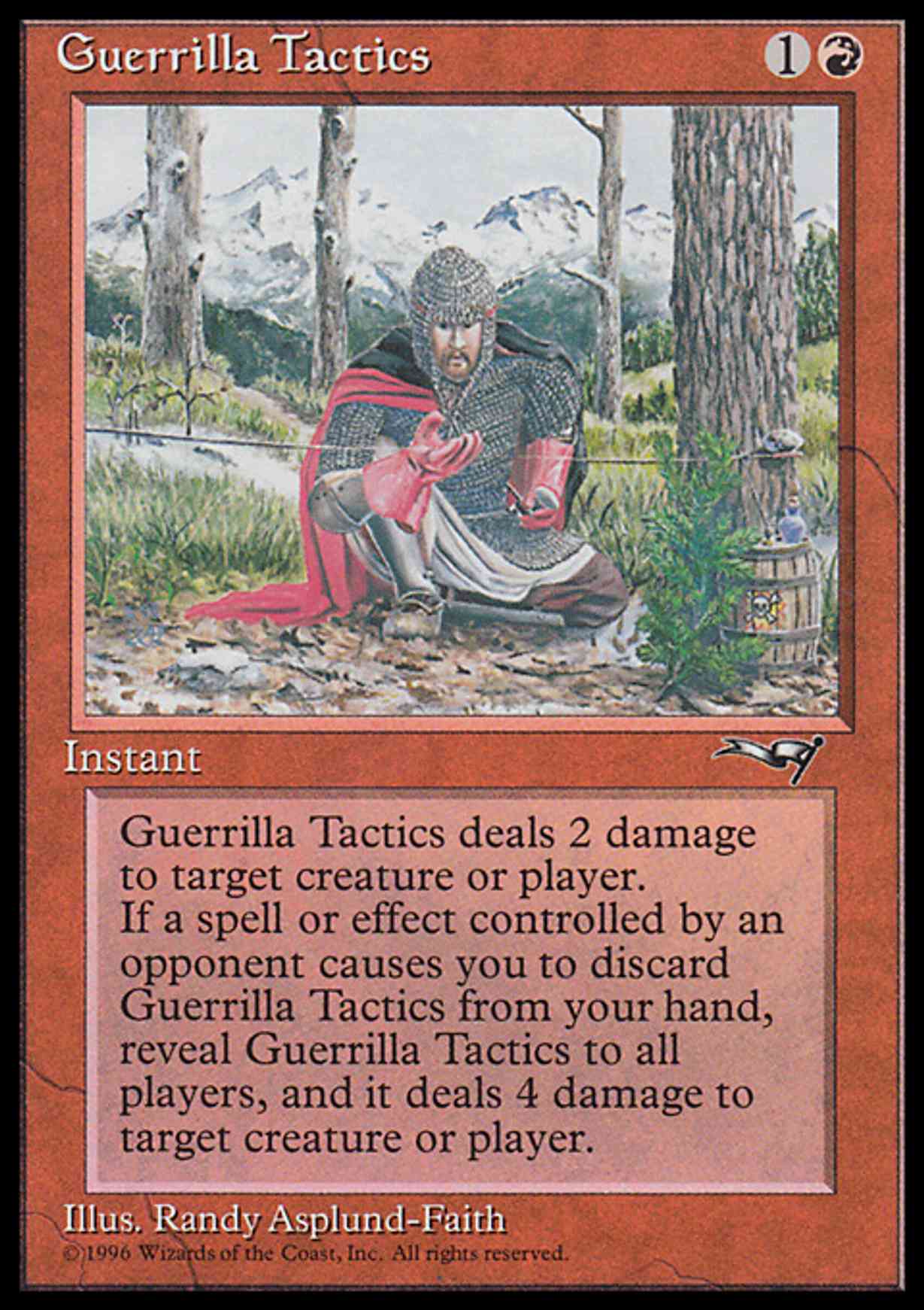 Guerrilla Tactics (Kneeling Knight) magic card front