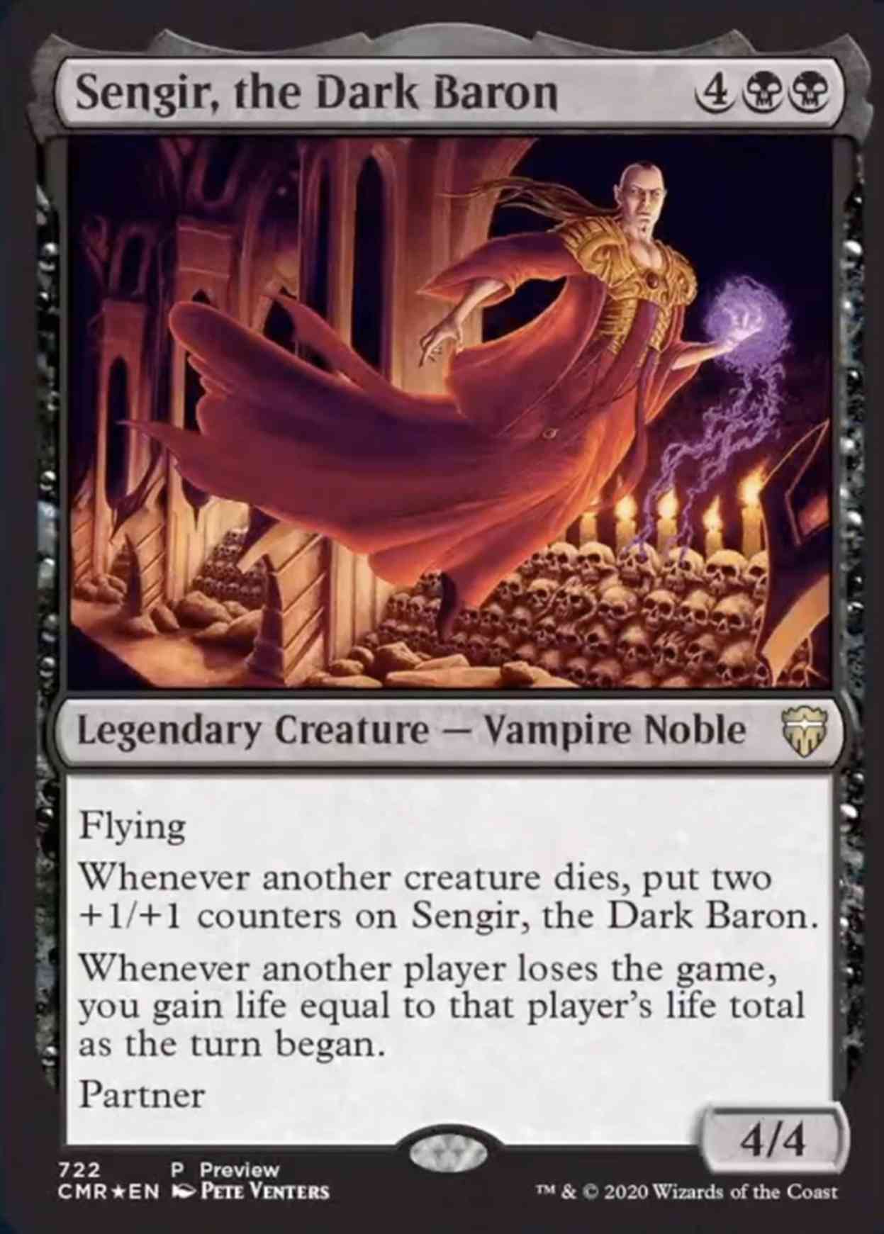 Sengir, the Dark Baron (Alternate Art) magic card front
