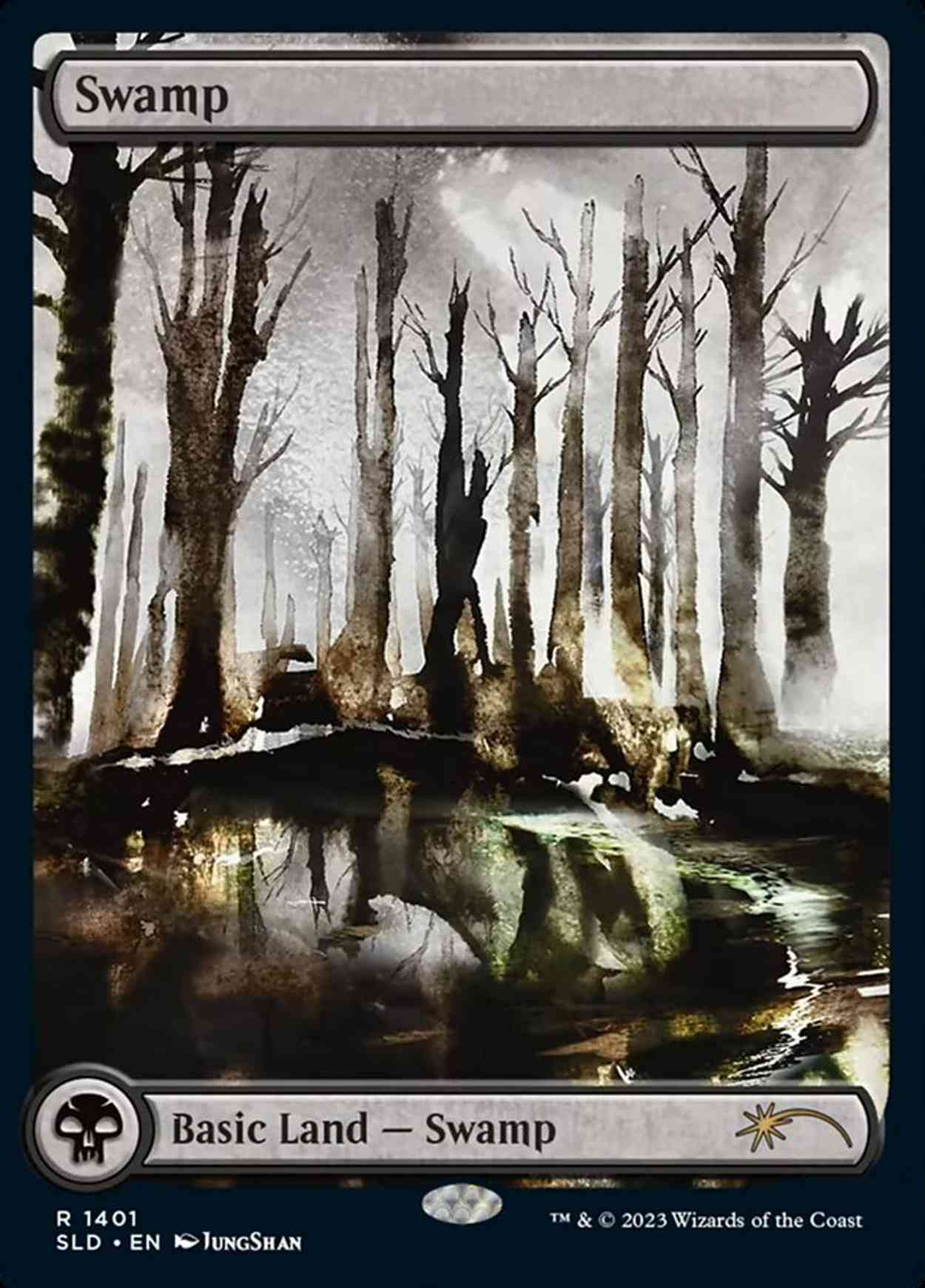 Swamp (1401) magic card front