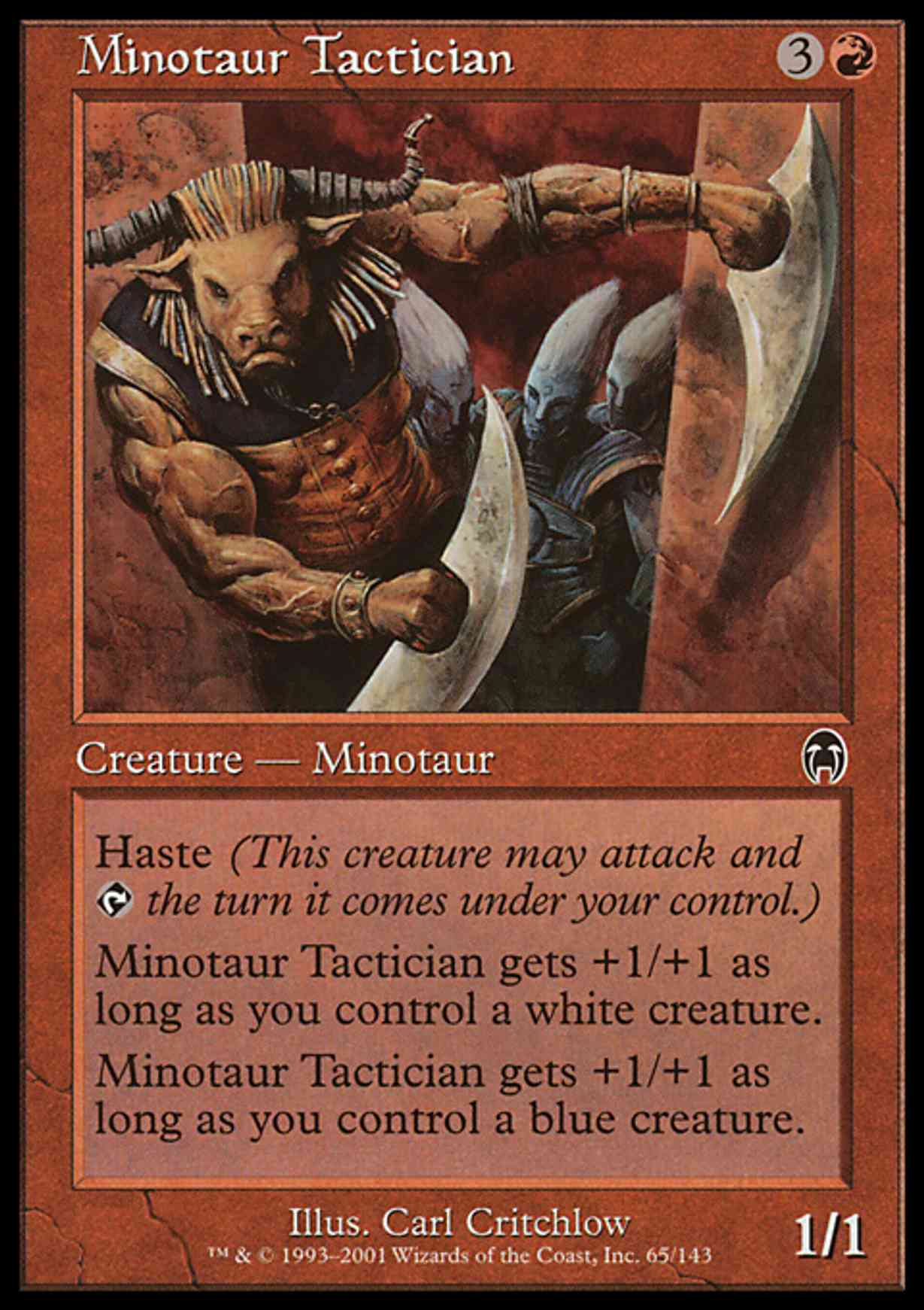 Minotaur Tactician magic card front