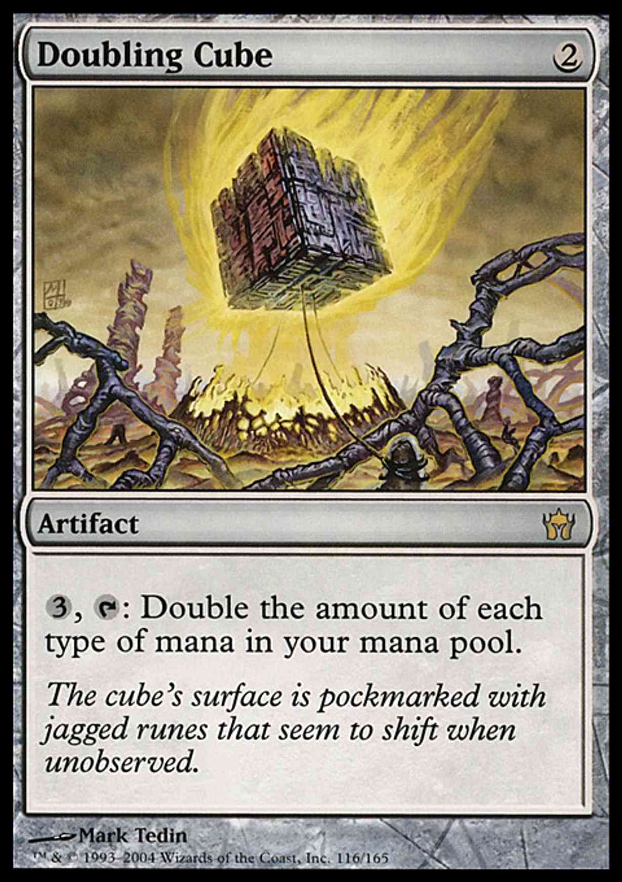 Doubling Cube magic card front
